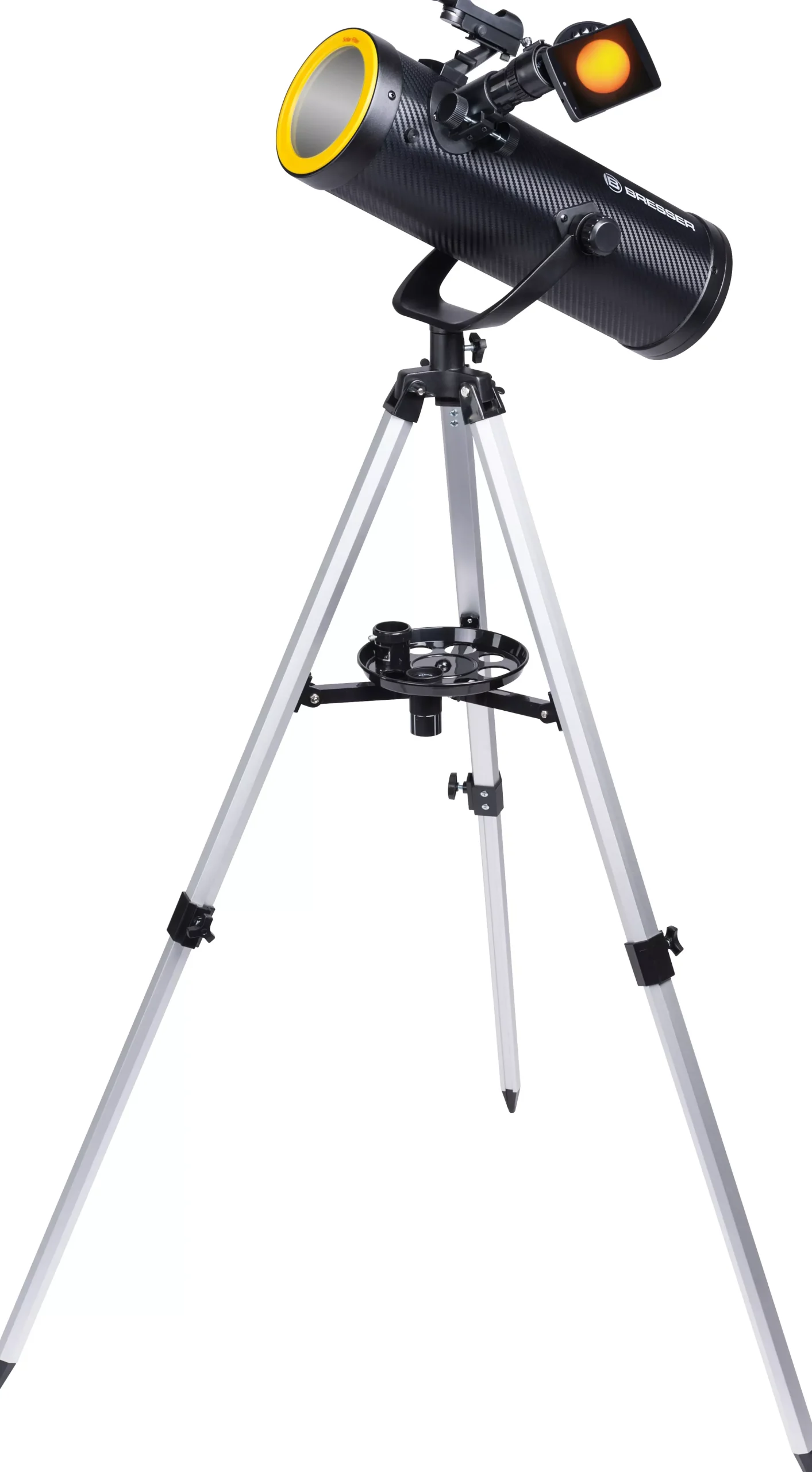 Bresser Teleskope Mit Sonnenfilter|Teleskope Für Deep-Sky>Solarix AZ 114/500 Carbon Design Teleskop Starter Set