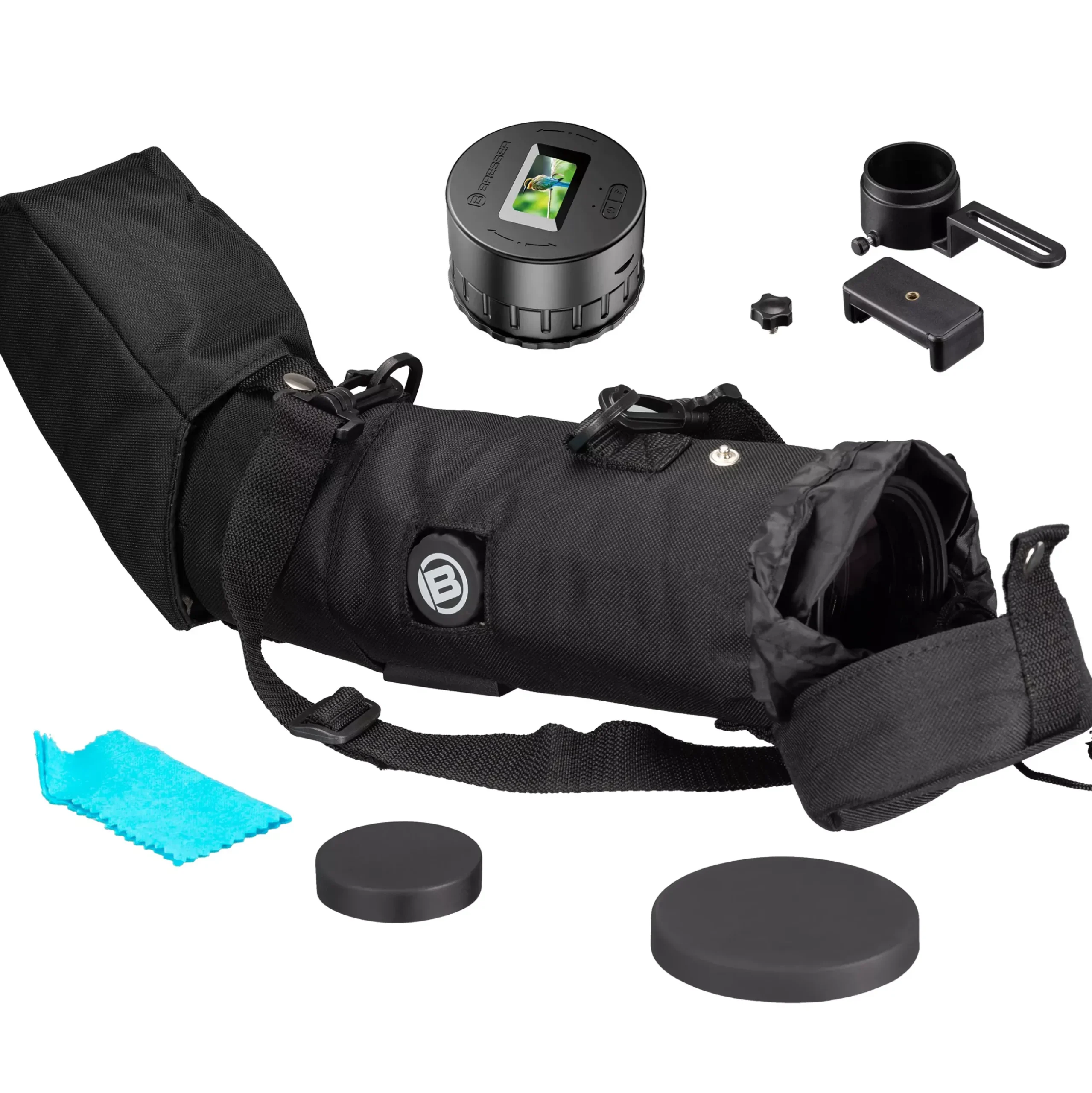 Bresser Vogel- & Naturbeobachtung>Spektar 15-45x60 Spektiv inkl. WLAN-Okularkamera mit Display