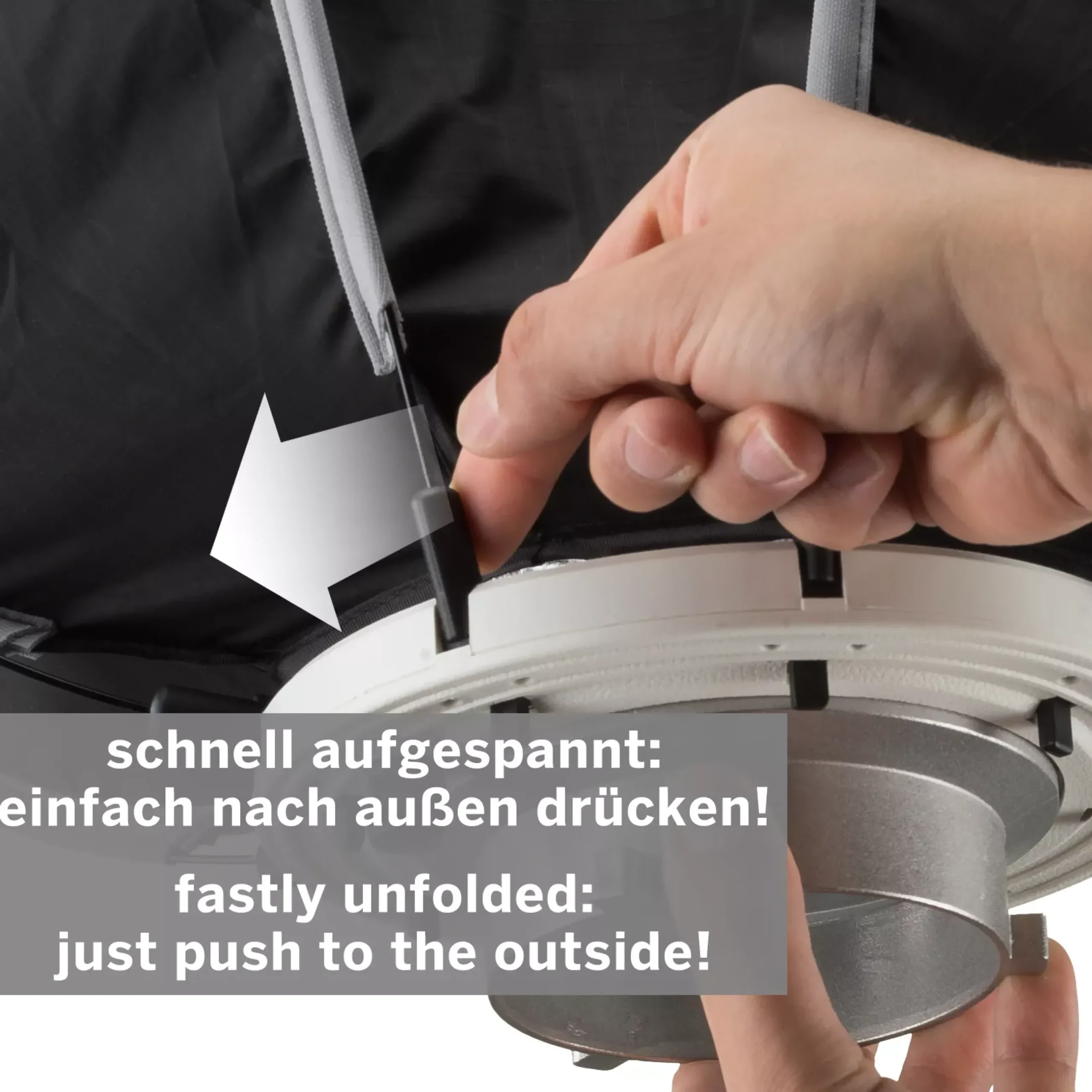 Bresser Softboxen>Super Quick Schnellspann-Octabox 120 cm mit Bowens-Anschluss