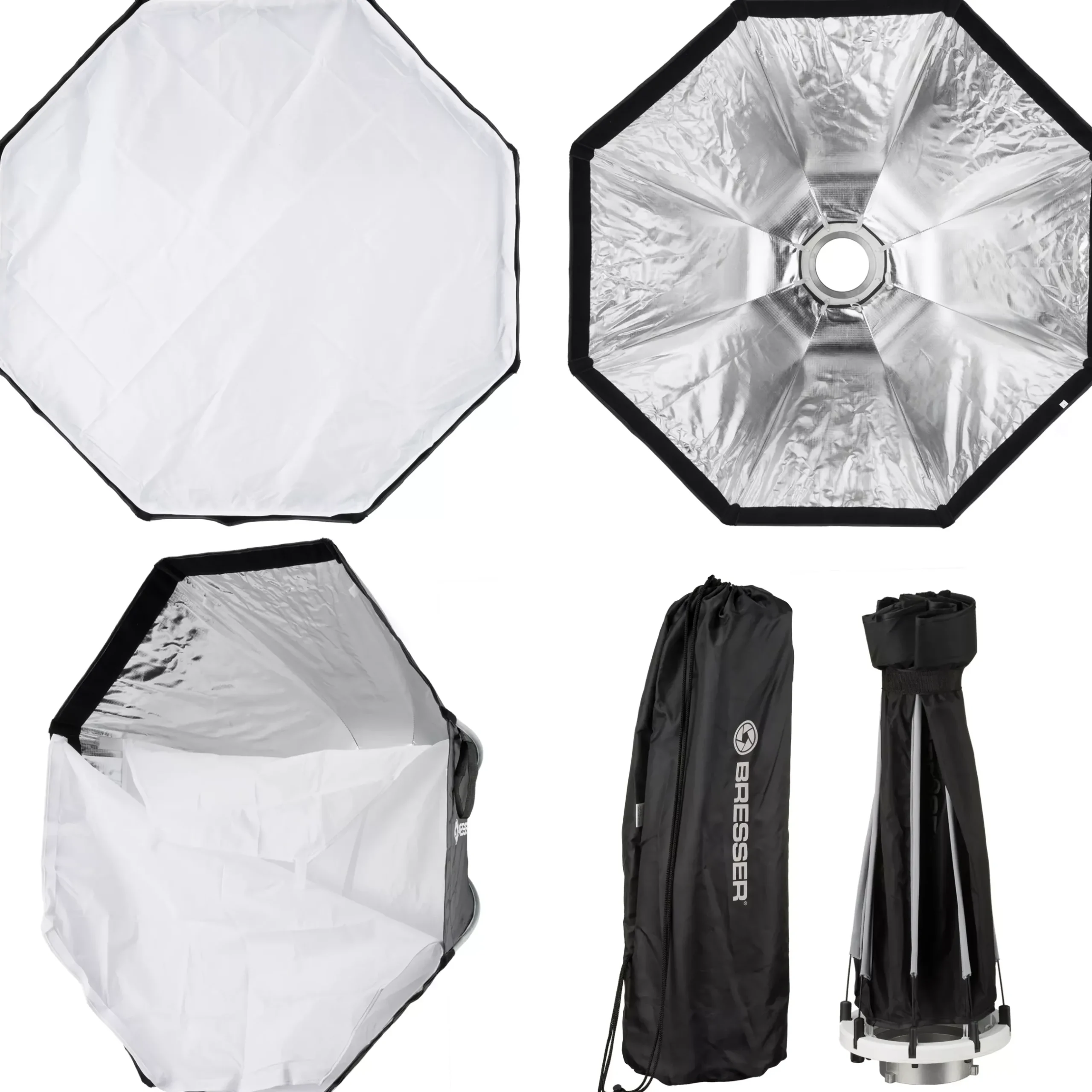 Bresser Softboxen>Super Quick Schnellspann-Octabox/Softbox 90cm mit Bowens-Anschluss