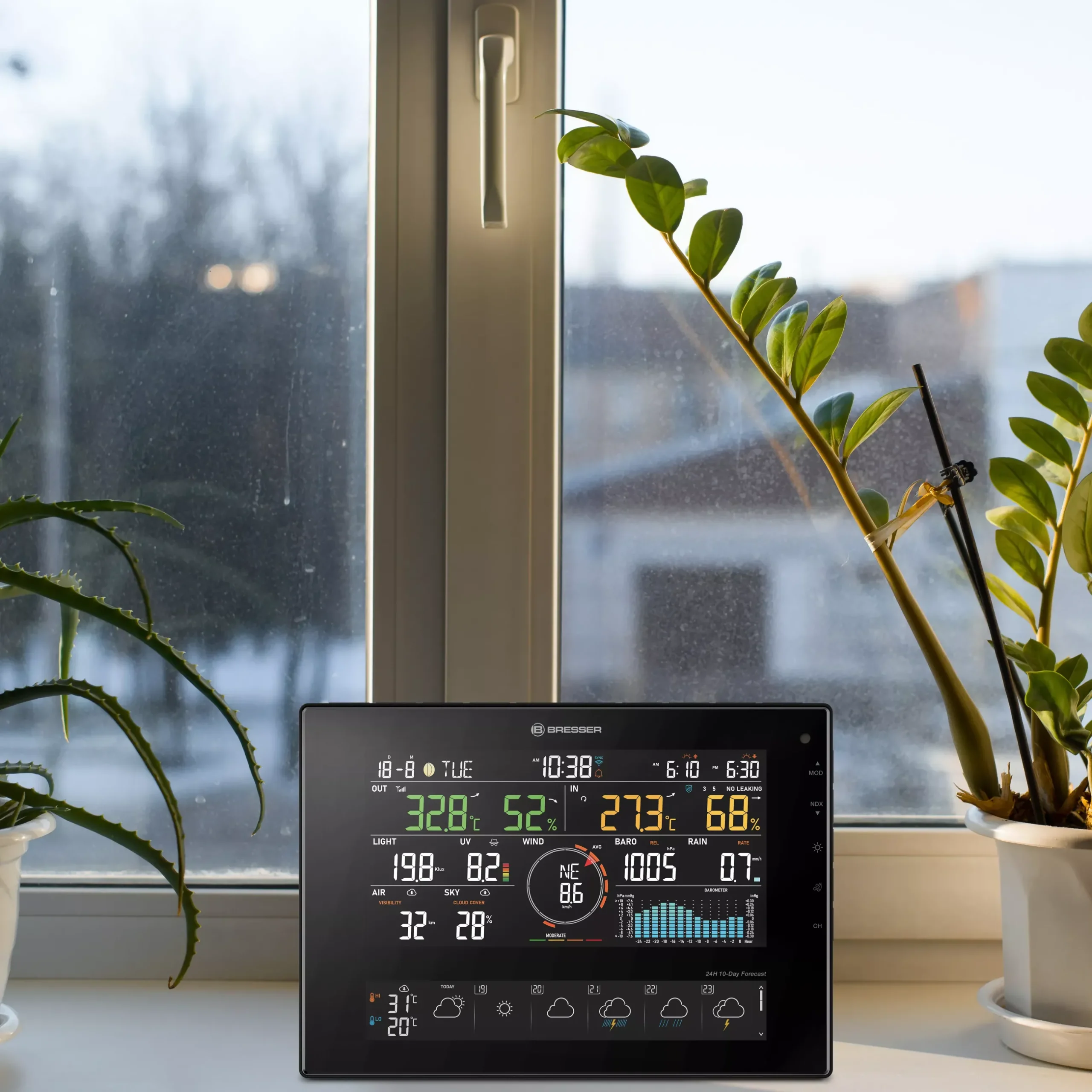 Bresser Wetterstationen Mit 7-In-1-Außensensor>11-Tage 4CAST CV WLAN-Wetterstation 7-in-1