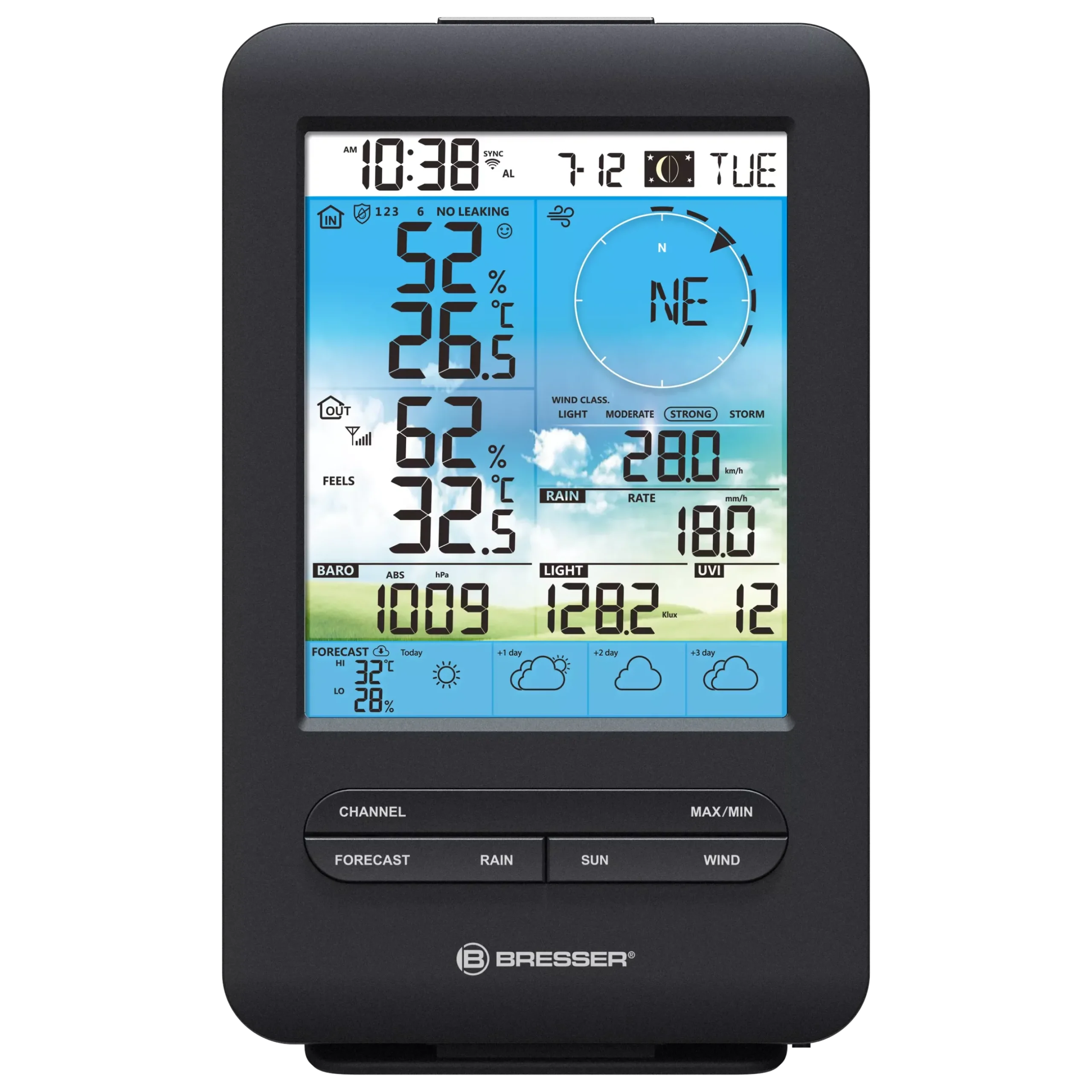 Bresser Wetterstationen Mit 7-In-1-Außensensor>4-Tage 4CAST WLAN-Wetterstation mit 7-in-1-Außensensor