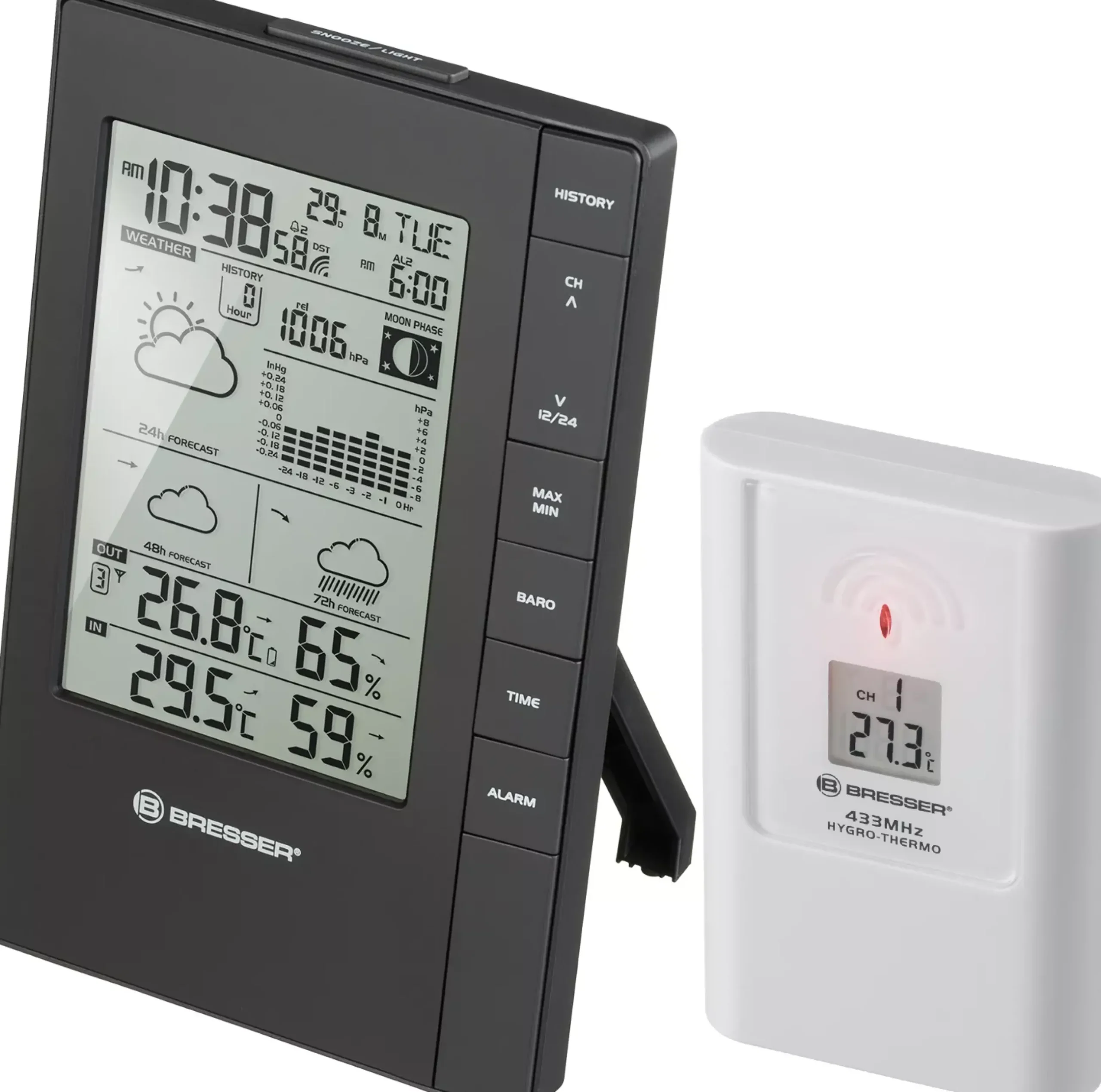Bresser Wetterstationen Mit Thermo-/Hygro-Außensensor>Tendence FSX Wetterstation mit 3-Tages-Vorhersage