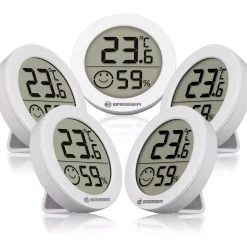 Bresser Raumklimamessgeräte|Innen-Thermometer>Thermo-Hygrometer Smile 5er-Set