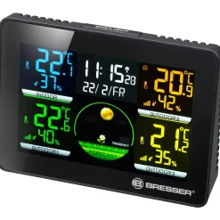 Bresser Wetterstationen Mit Thermo-/Hygro-Außensensor|Innen-Thermometer>Thermo Hygro Quadro NLX - Thermo-Hygrometer mit 3 Außensensoren