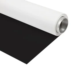 Bresser Vinylhintergründe>Vinyl Hintergrundrolle 1,35 x 6m Schwarz/Weiß
