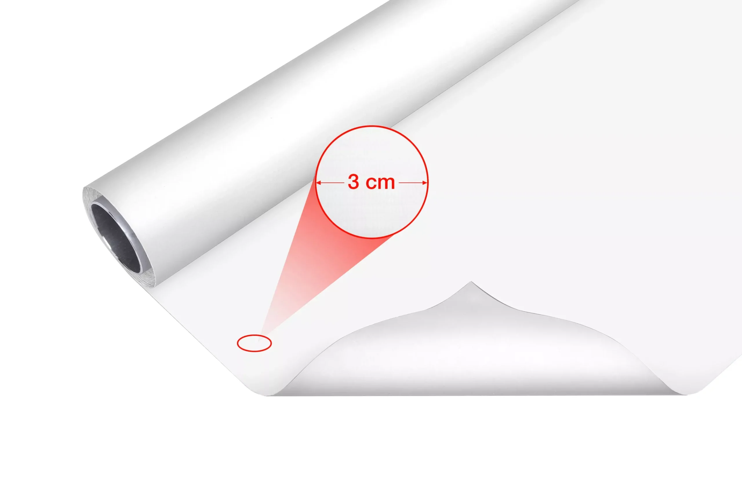 Bresser Vinylhintergründe>Vinyl Hintergrundrolle 2,72 x 4m Weiß