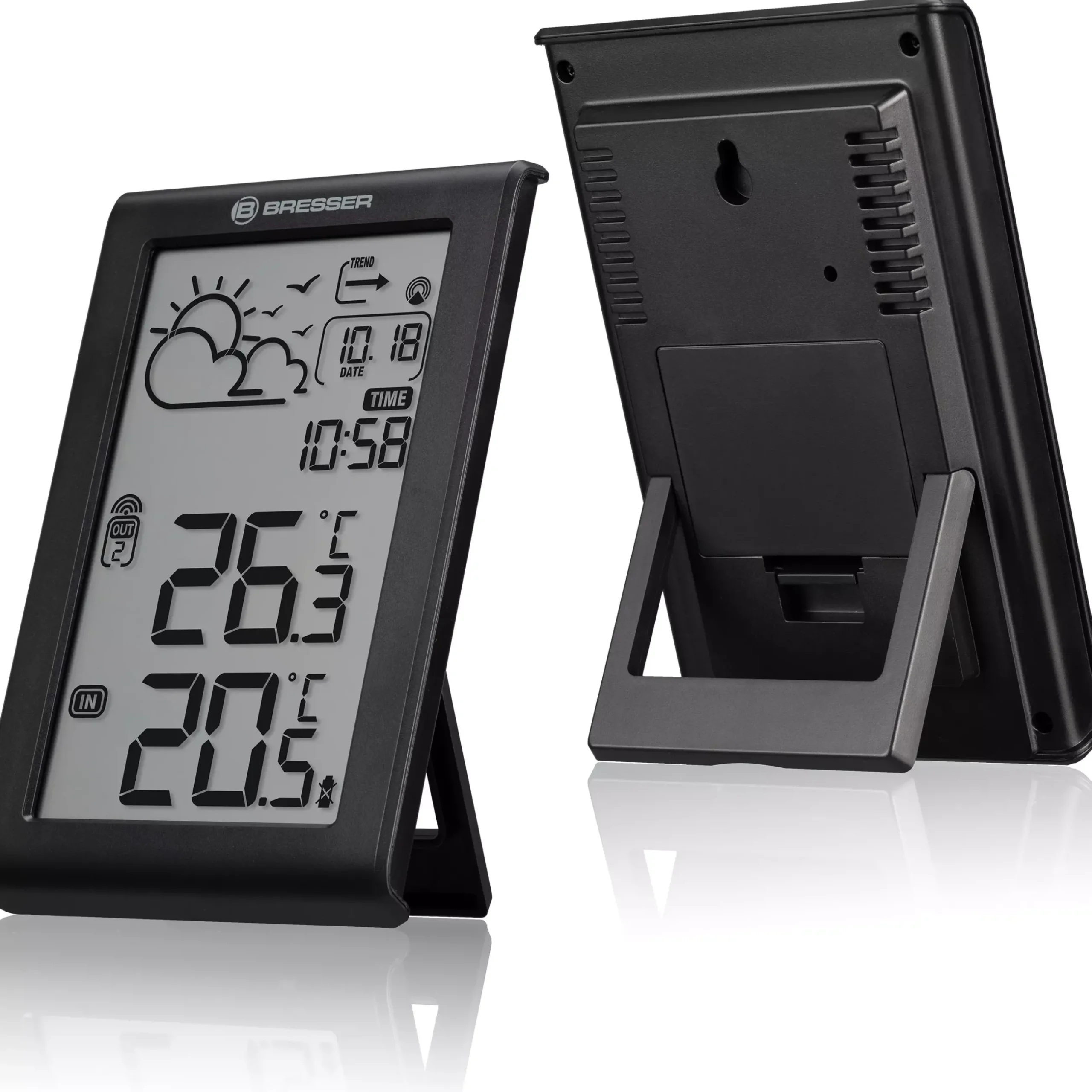Bresser Wetterstationen Mit Thermo-/Hygro-Außensensor>Wetterstation Meteo Temp W mit DCF-Funksignal
