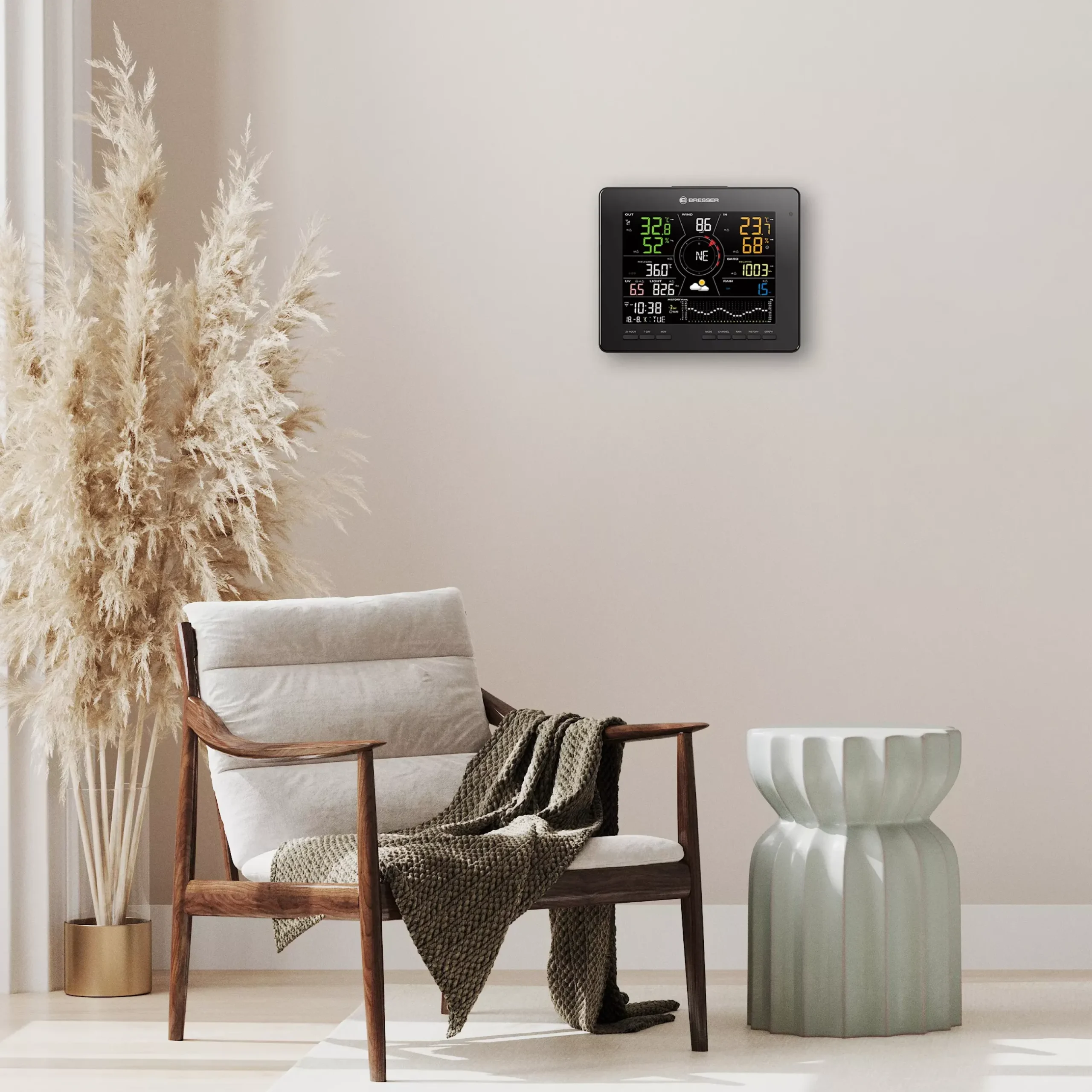 Bresser Raumklimamessgeräte|Wetterstationen Mit 7-In-1-Außensensor>WLAN 4CAST MD Funk-Wetterstation 7-in-1