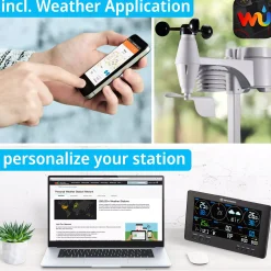Bresser Wetterstationen Mit 7-In-1-Außensensor>WLAN ClearView Wetterstation mit 7-in-1-Profi-Sensor