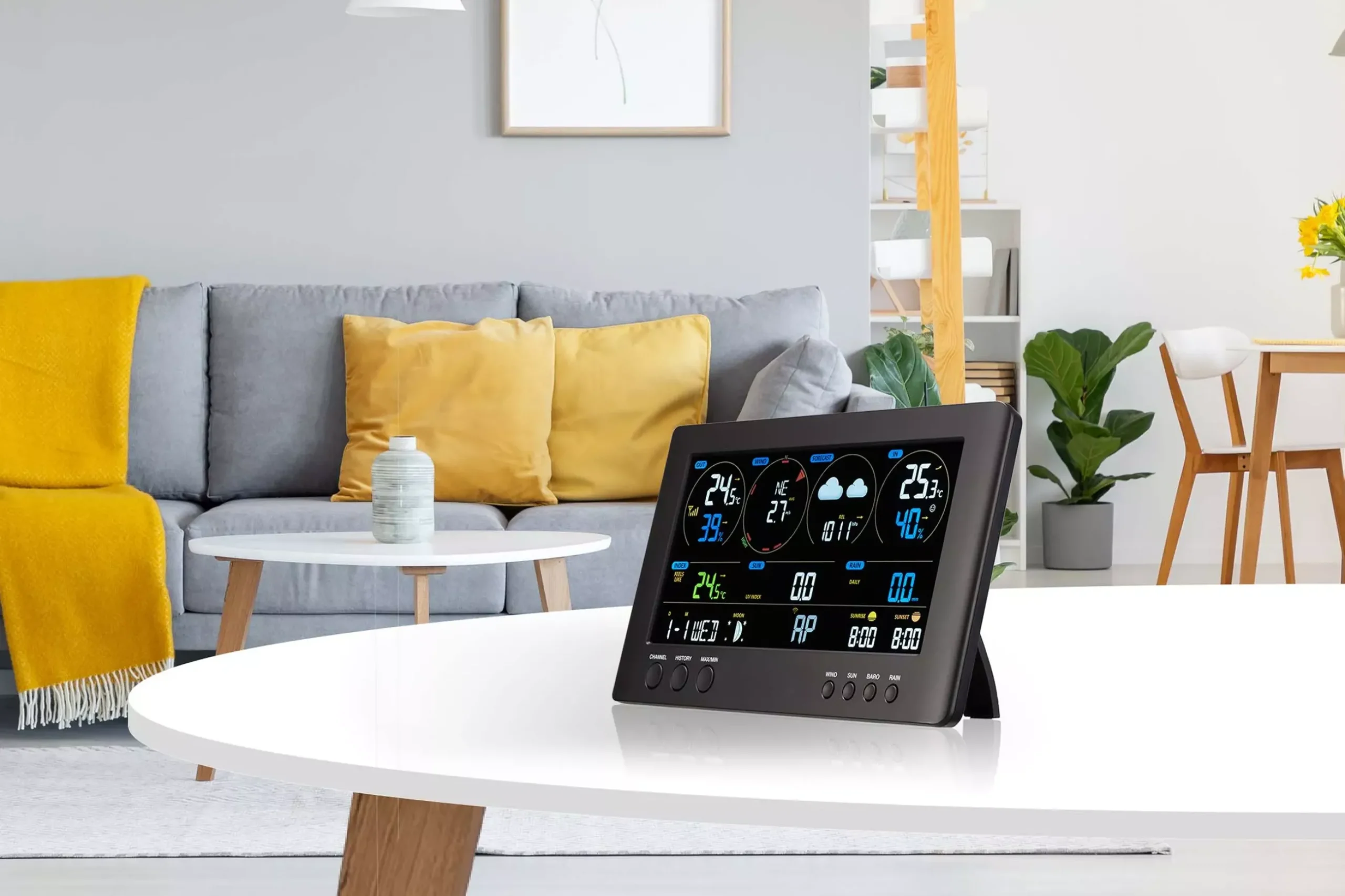 Bresser Wetterstationen Mit 7-In-1-Außensensor>WLAN ClearView Wetterstation mit 7-in-1-Profi-Sensor