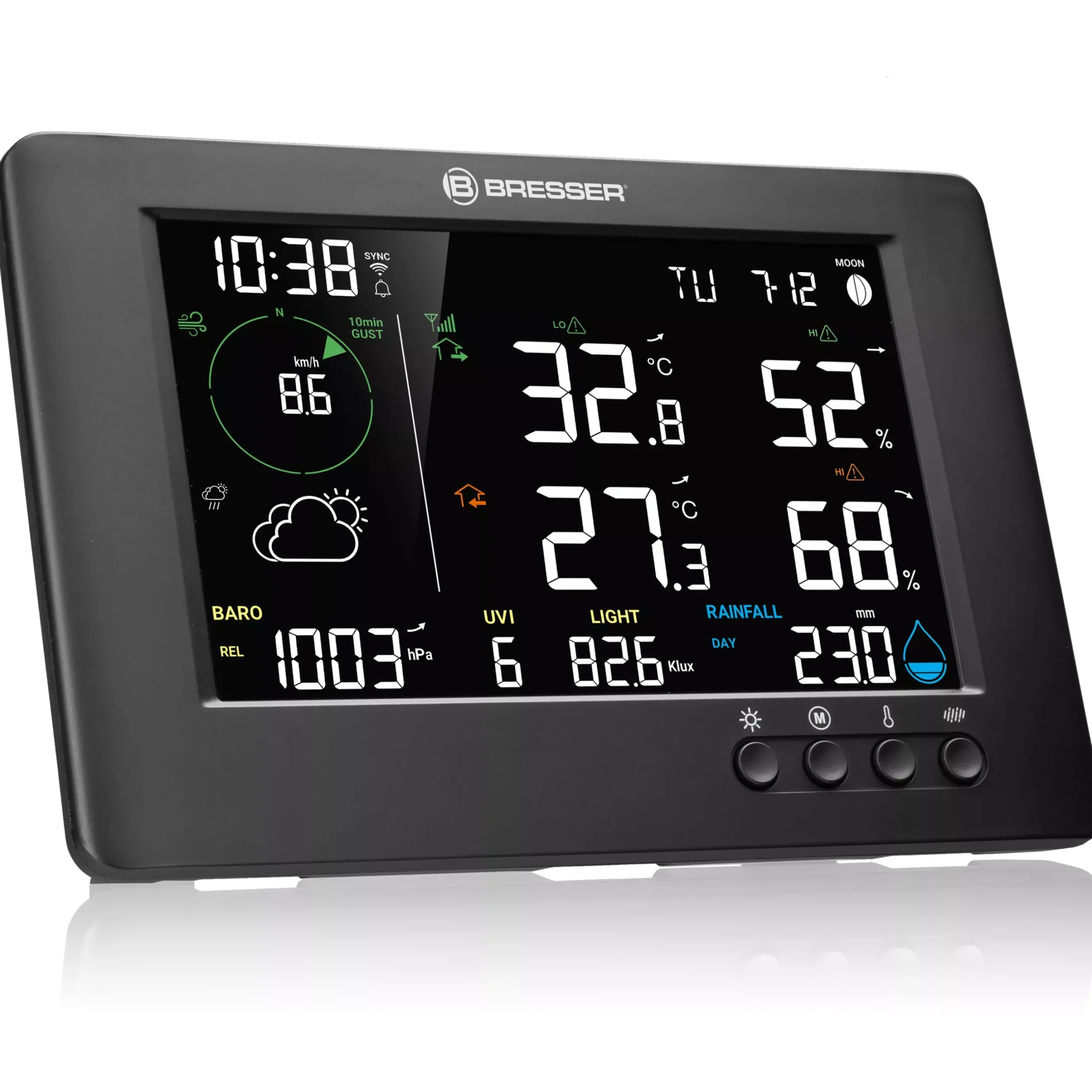 Bresser Wetterstationen Mit 7-In-1-Außensensor>WLAN-7-in-1-Funk-Wetterstation TB