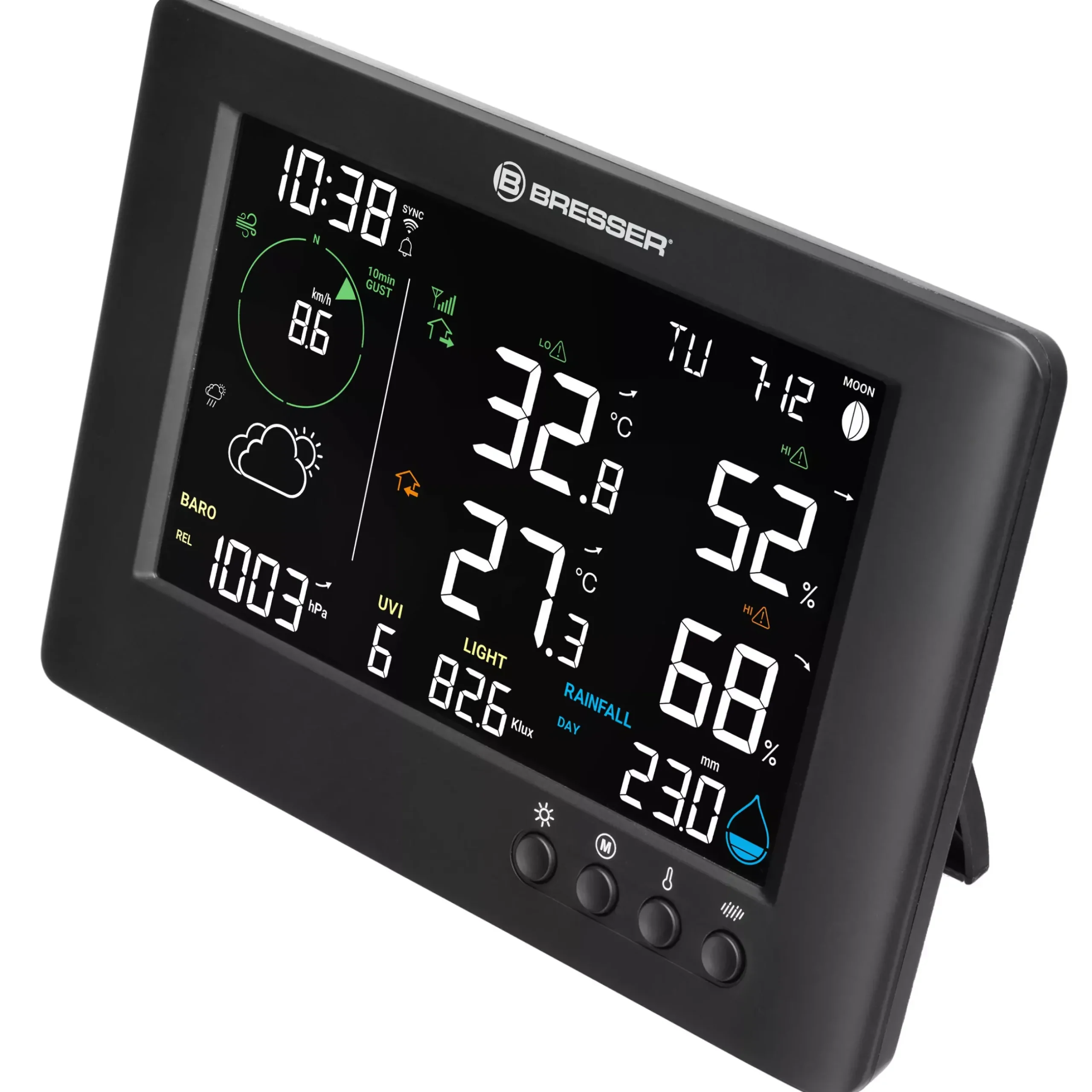 Bresser Wetterstationen Mit 7-In-1-Außensensor>WLAN-7-in-1-Funk-Wetterstation TB