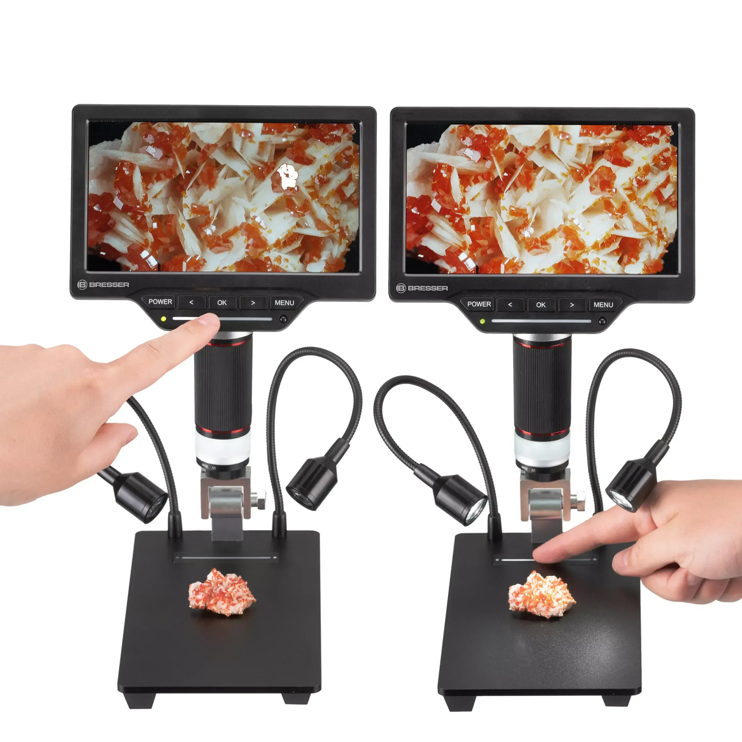 Bresser Auflichtmikroskope|Digitale Mikroskope>WLAN 1.080P Digital-Mikroskop 2L mit LCD-Bildschirm