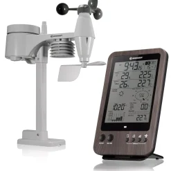 Bresser Wetterstationen Mit 5-In-1-Außensensor>WTW 5-in-1-Wetterstation in Holzoptik