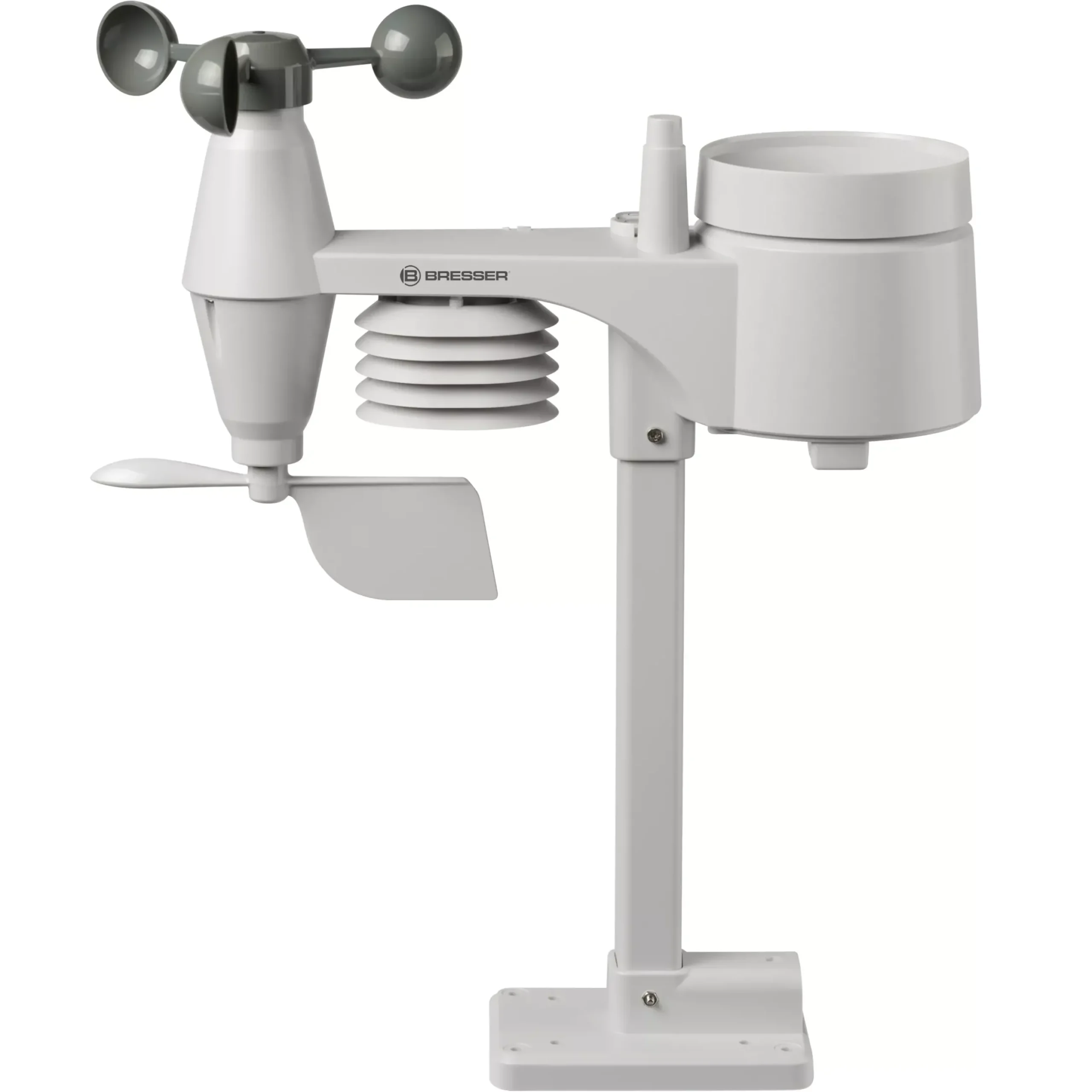 Bresser Wetterstationen Mit 5-In-1-Außensensor>WTW 5-in-1-Wetterstation in Holzoptik