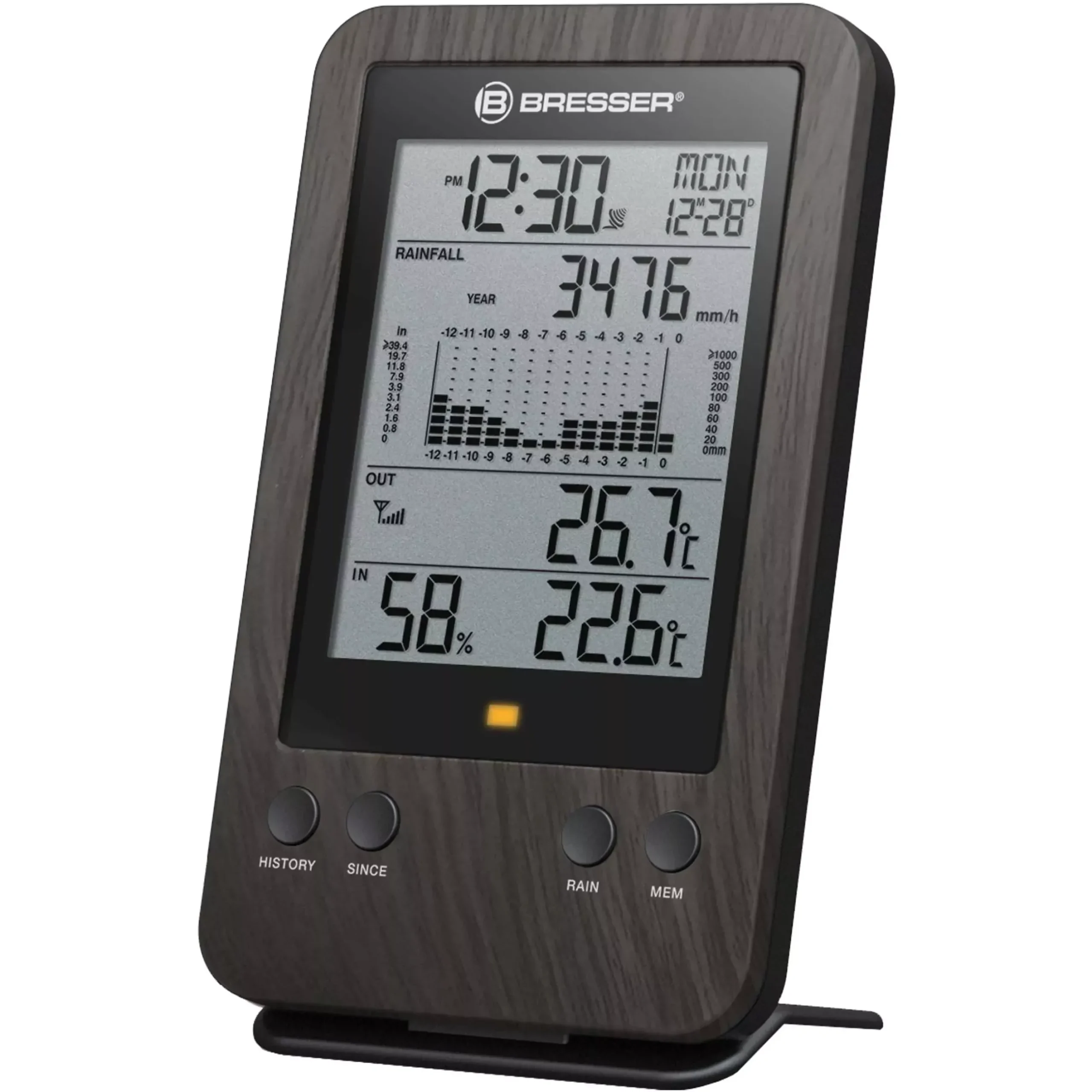 Bresser Wetterstationen Mit 3-In-1-Außensensor>WTW Profi-Regenmesser in Holzoptik