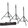 Bresser Lampenstative>3x BR-TP280 PRO-1 Stativ (280 cm) + Tasche