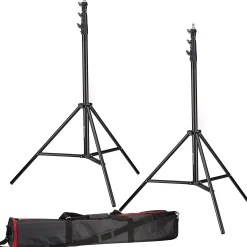 Bresser Lampenstative>2x BR-TP280 PRO-1 Stativ (280 cm) + Tasche
