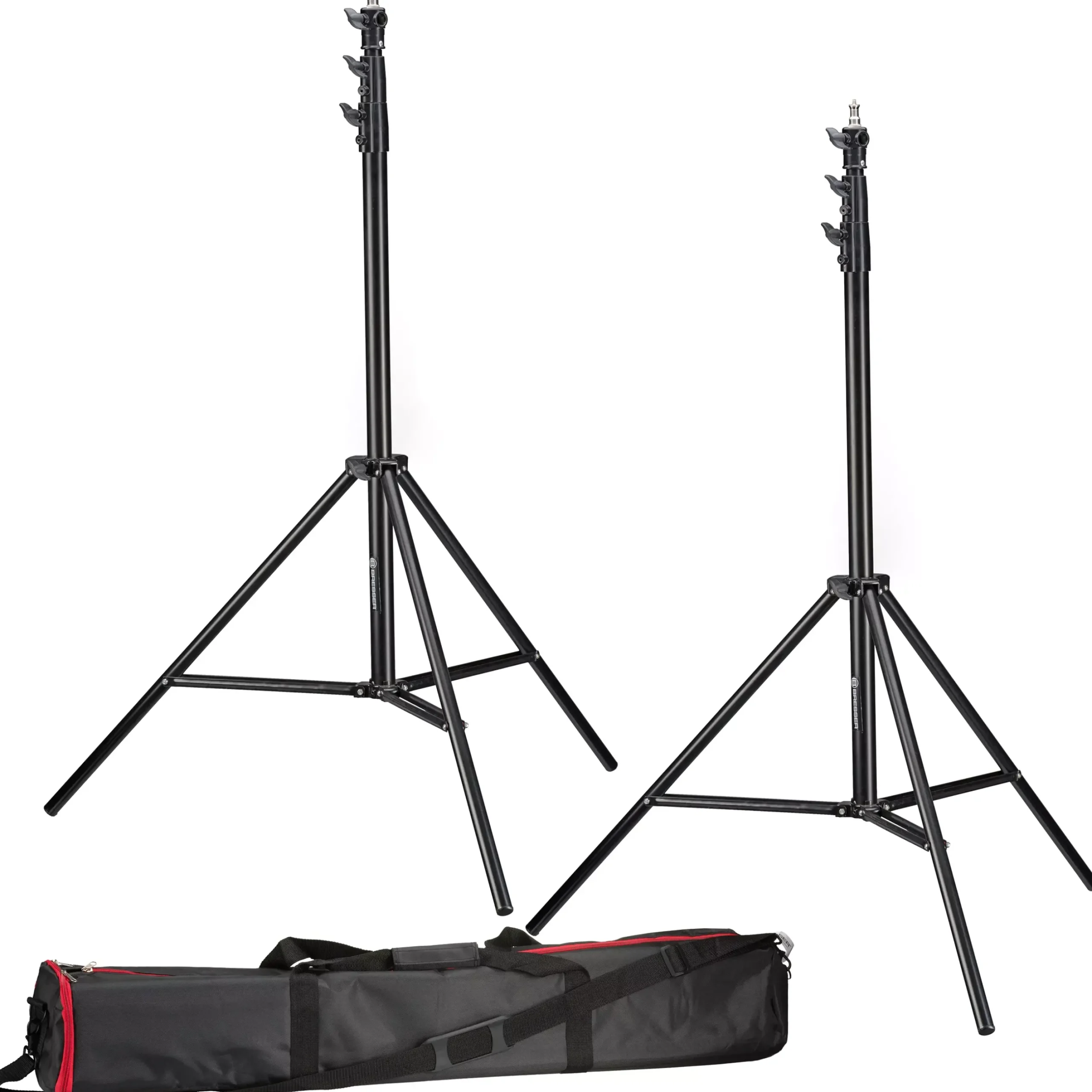 Bresser Lampenstative>2x BR-TP280 PRO-1 Stativ (280 cm) + Tasche