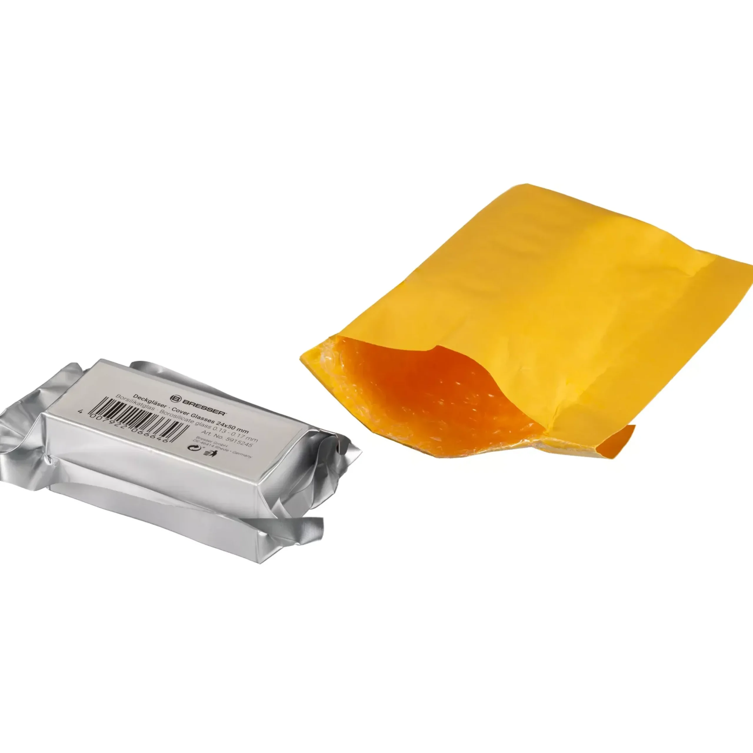 Bresser Objektträger & Deckgläser>24x50 mm Deckgläser aus Borsilikatglas - 100 Stk.