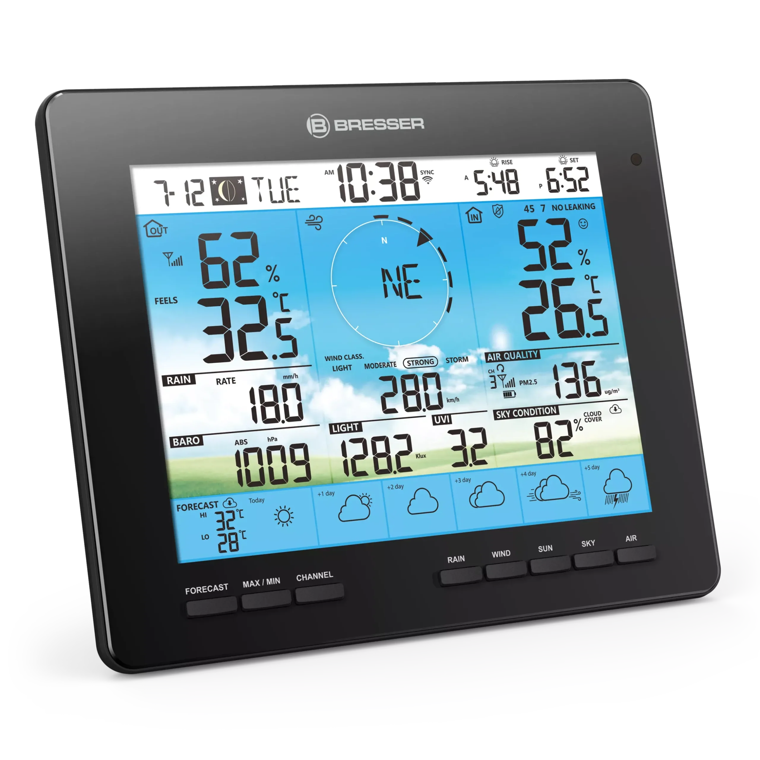Bresser Zusätzliche Basisstationen>zusätzliche / Ersatz-Basisstation für 7003210 6-Tage 4CAST Wetterstation
