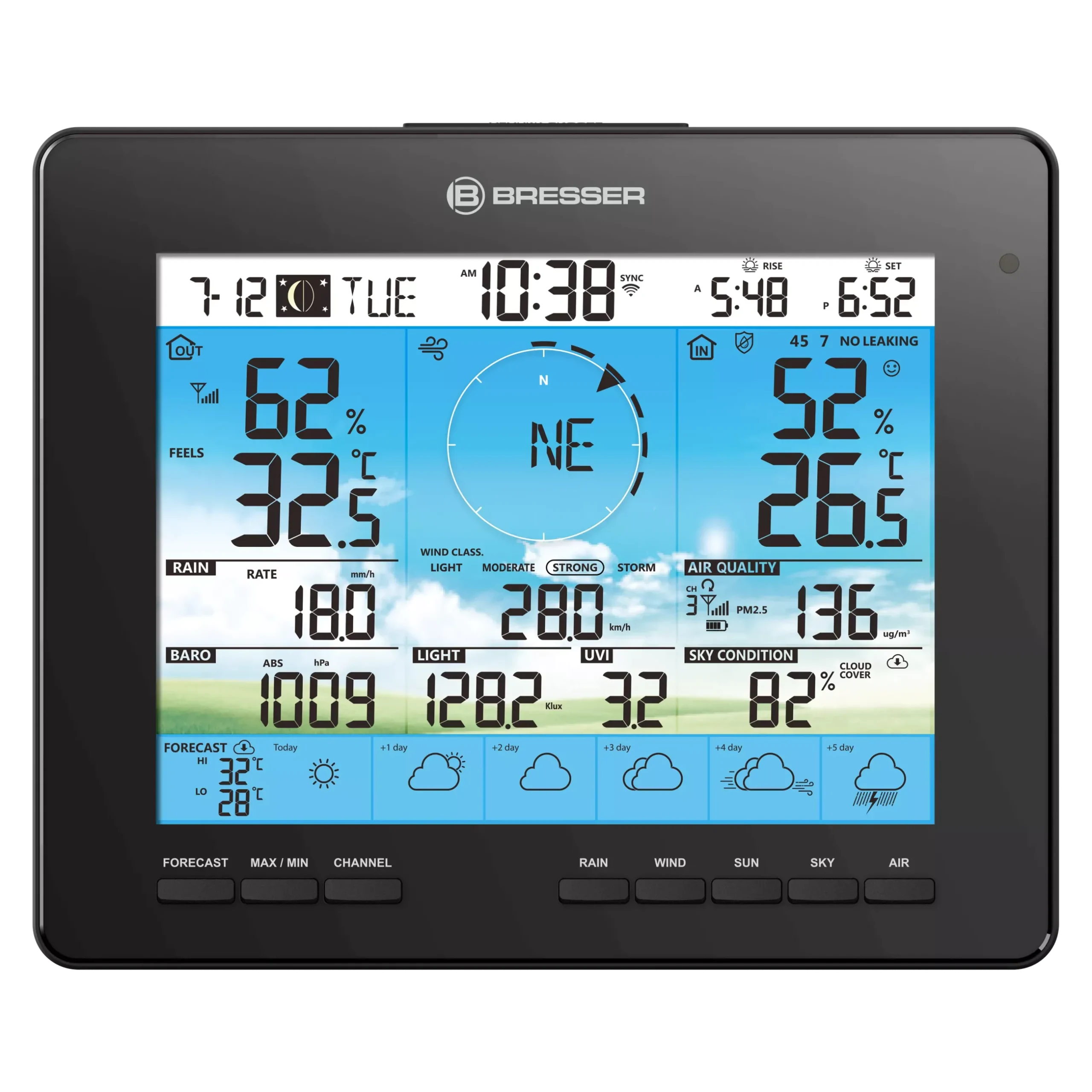 Bresser Zusätzliche Basisstationen>zusätzliche / Ersatz-Basisstation für 7003210 6-Tage 4CAST Wetterstation