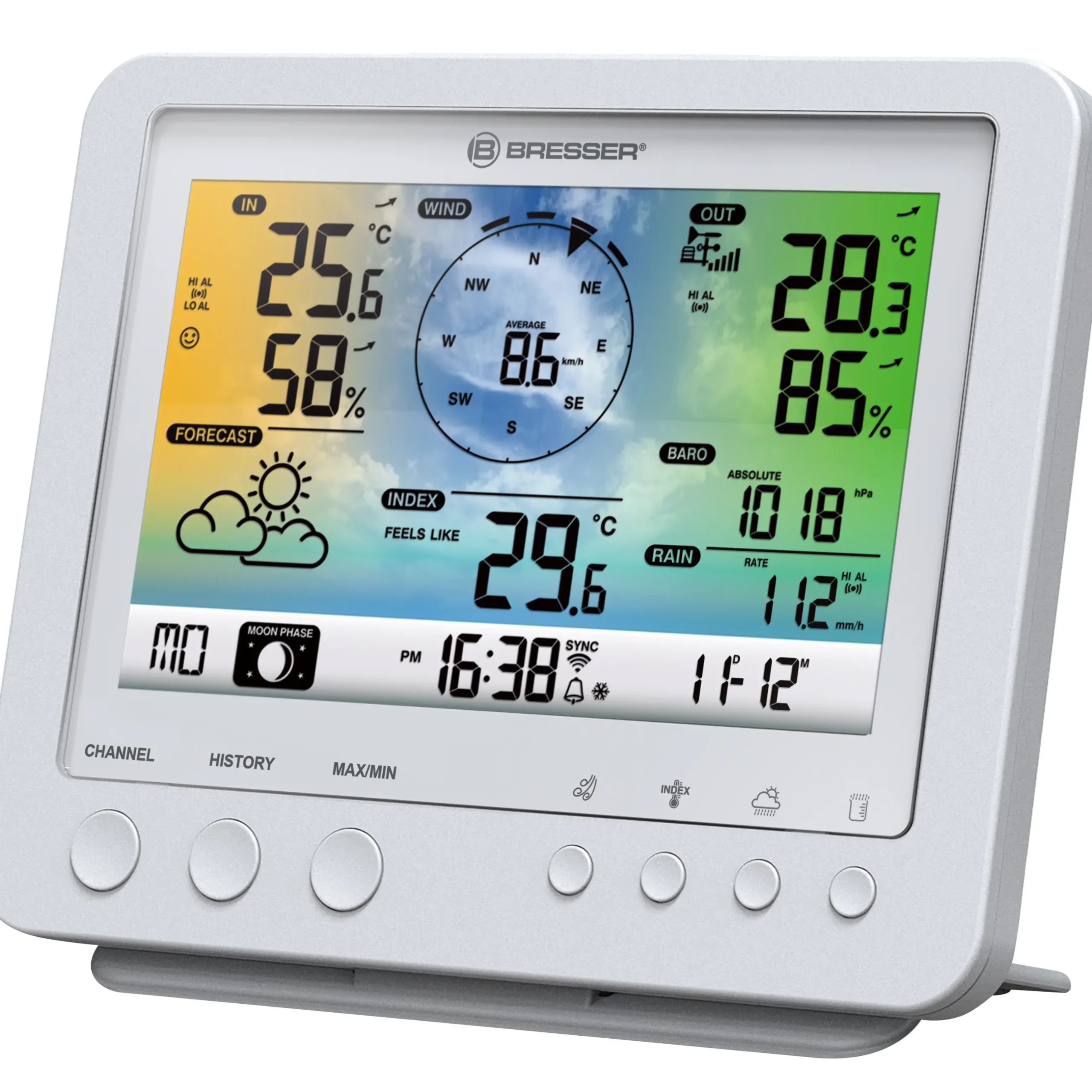 Bresser Zusätzliche Basisstationen>zusätzliche / Ersatz-Basisstation für 7002581 Wetterstation, weiß