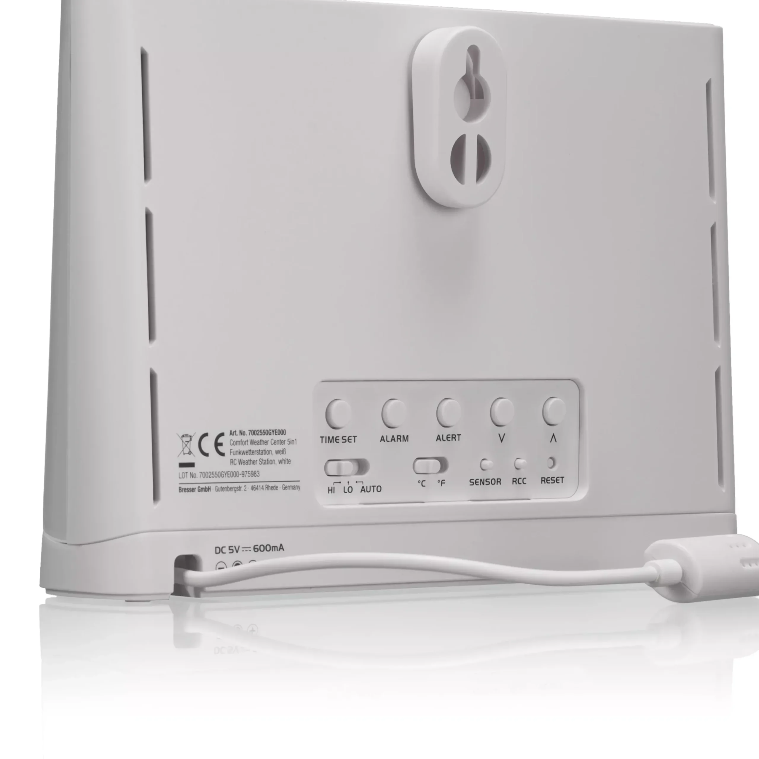 Bresser Zusätzliche Basisstationen>zusätzliche / Ersatz-Basisstation für 5-in-1 Comfort Wetter Center 7002550GYE000 weiß
