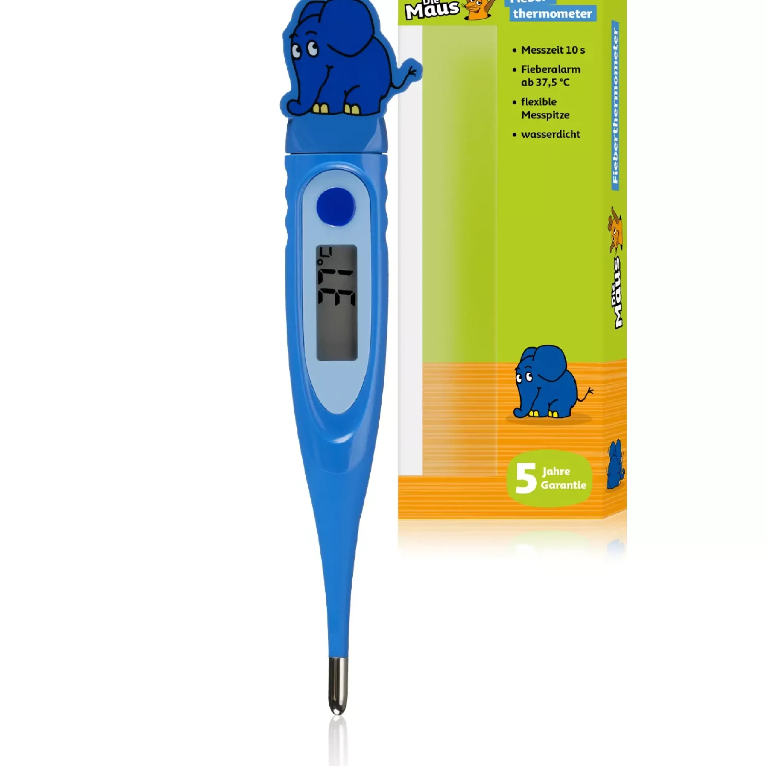 Bresser Diemaus>DieMaus Digitales Fieberthermometer für Kinder im 2D-Design