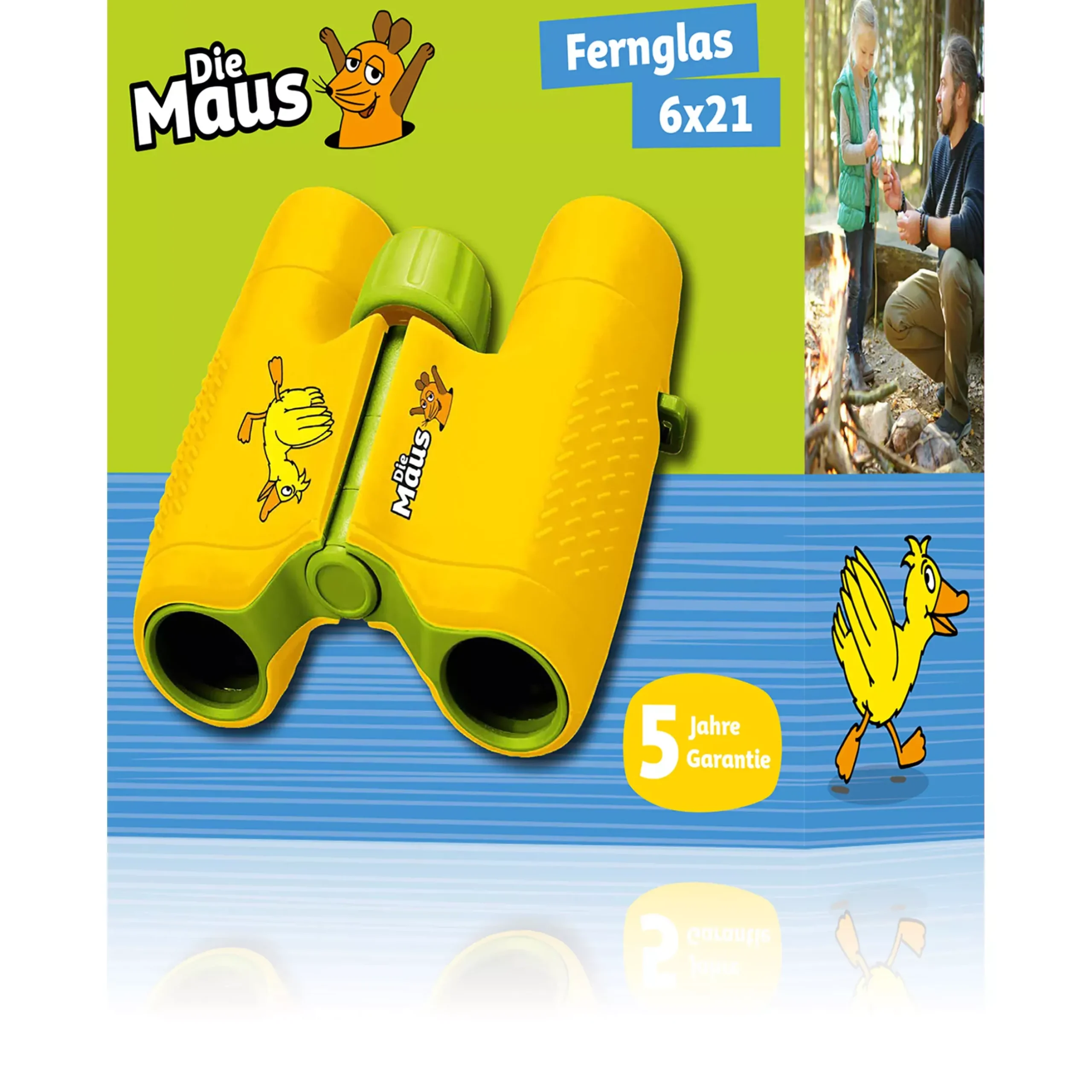 Bresser Diemaus>DieMaus 6x21 Kinderfernglas mit Beutel