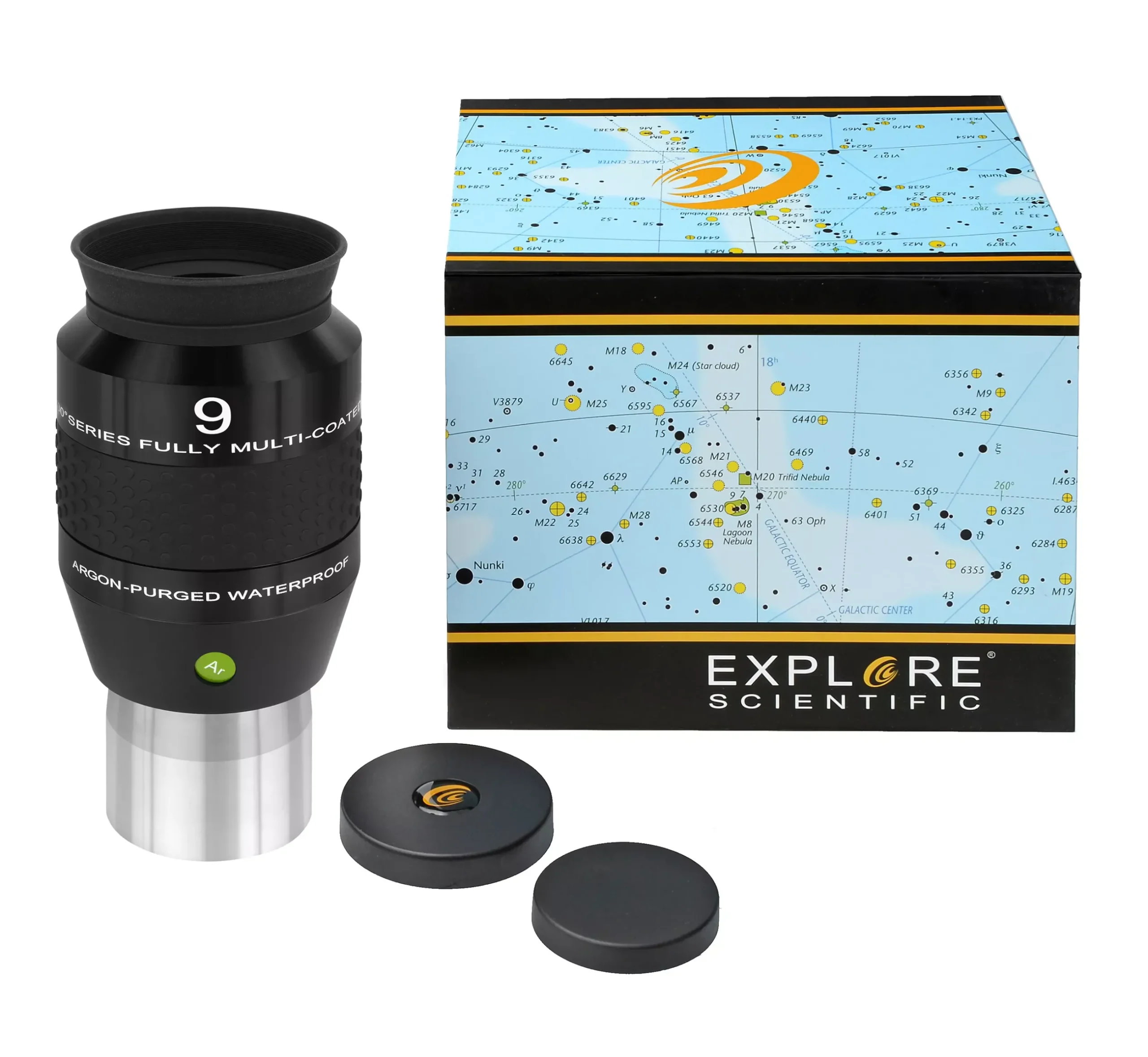 Bresser Brennweite|Gesichtsfeld>EXPLORE SCIENTIFIC 120° Ar Okular 9mm (2")