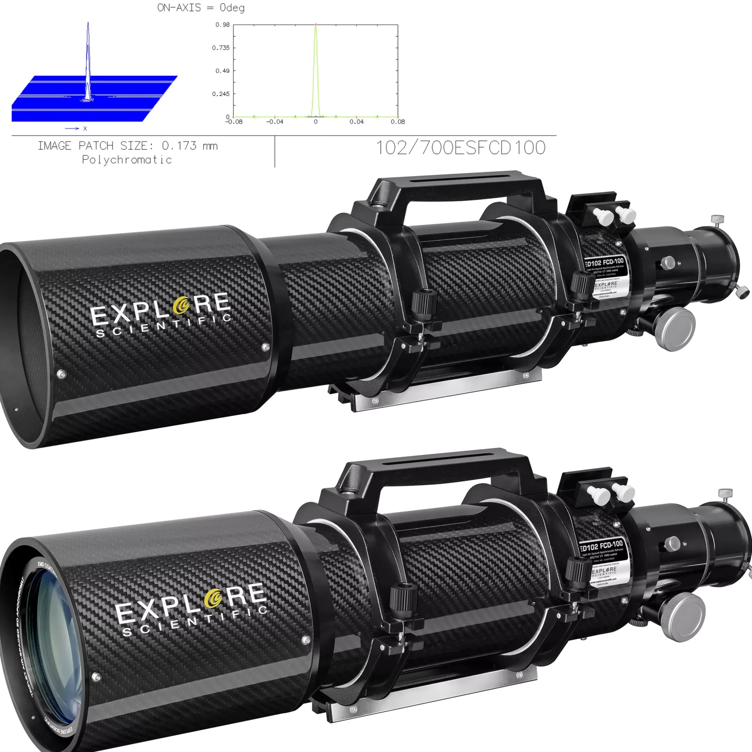 Bresser Teleskope Für Astrofotografie|Teleskope Für Deep-Sky>EXPLORE SCIENTIFIC ED102 CF-APO iEXOS-100 PMC-Eight GoTo Teleskop-Set