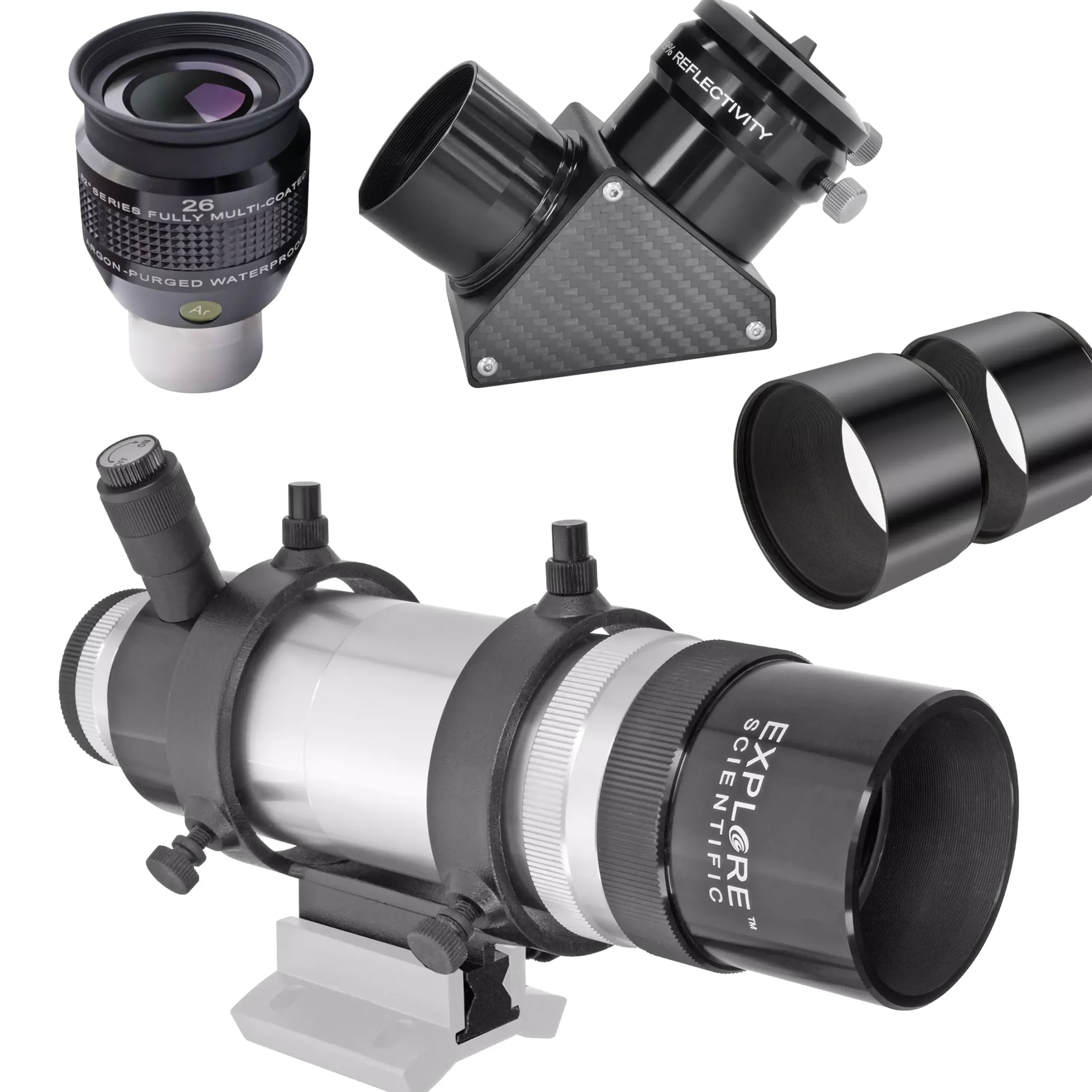 Bresser Teleskope Für Astrofotografie|Teleskope Für Deep-Sky>EXPLORE SCIENTIFIC ED102 CF-APO iEXOS-100 PMC-Eight GoTo Teleskop-Set