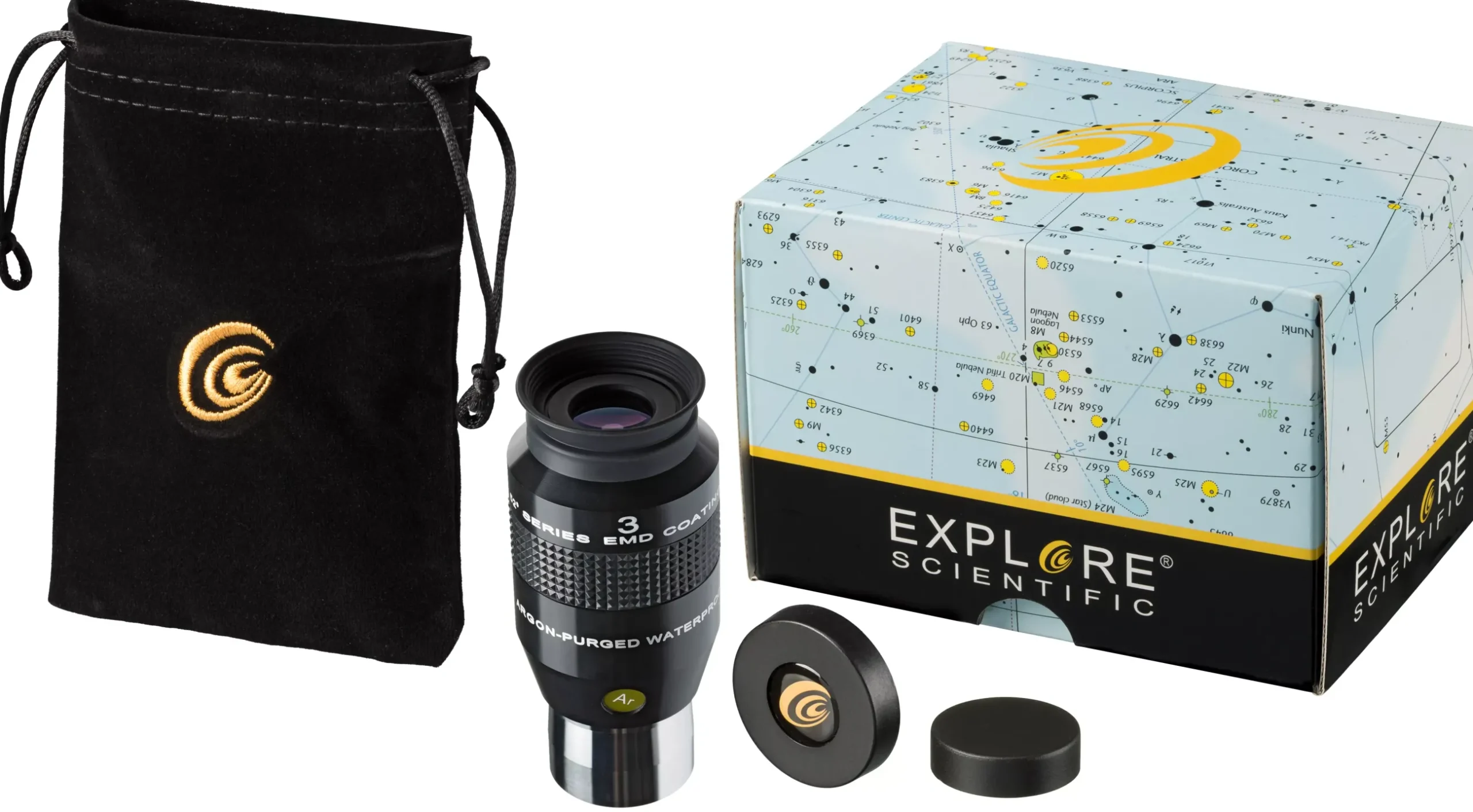 Bresser Brennweite|Gesichtsfeld>EXPLORE SCIENTIFIC 52° LER Okular 3mm Ar