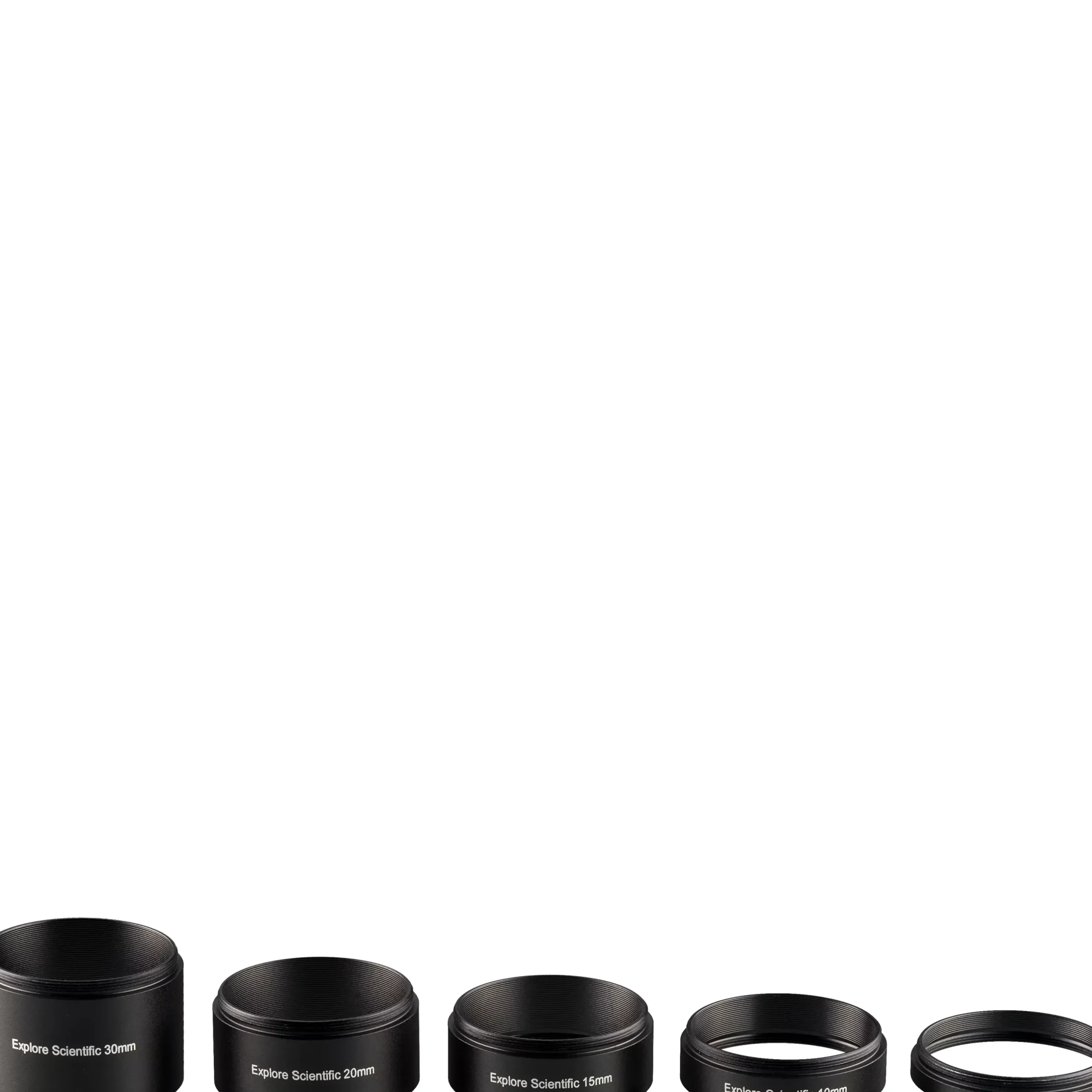 Bresser Korrektoren & Reducer|Adapter>EXPLORE SCIENTIFIC Verlängerungshülsenset M48x0.75 - 5-teilig (30, 20, 15, 10 und 5 mm)