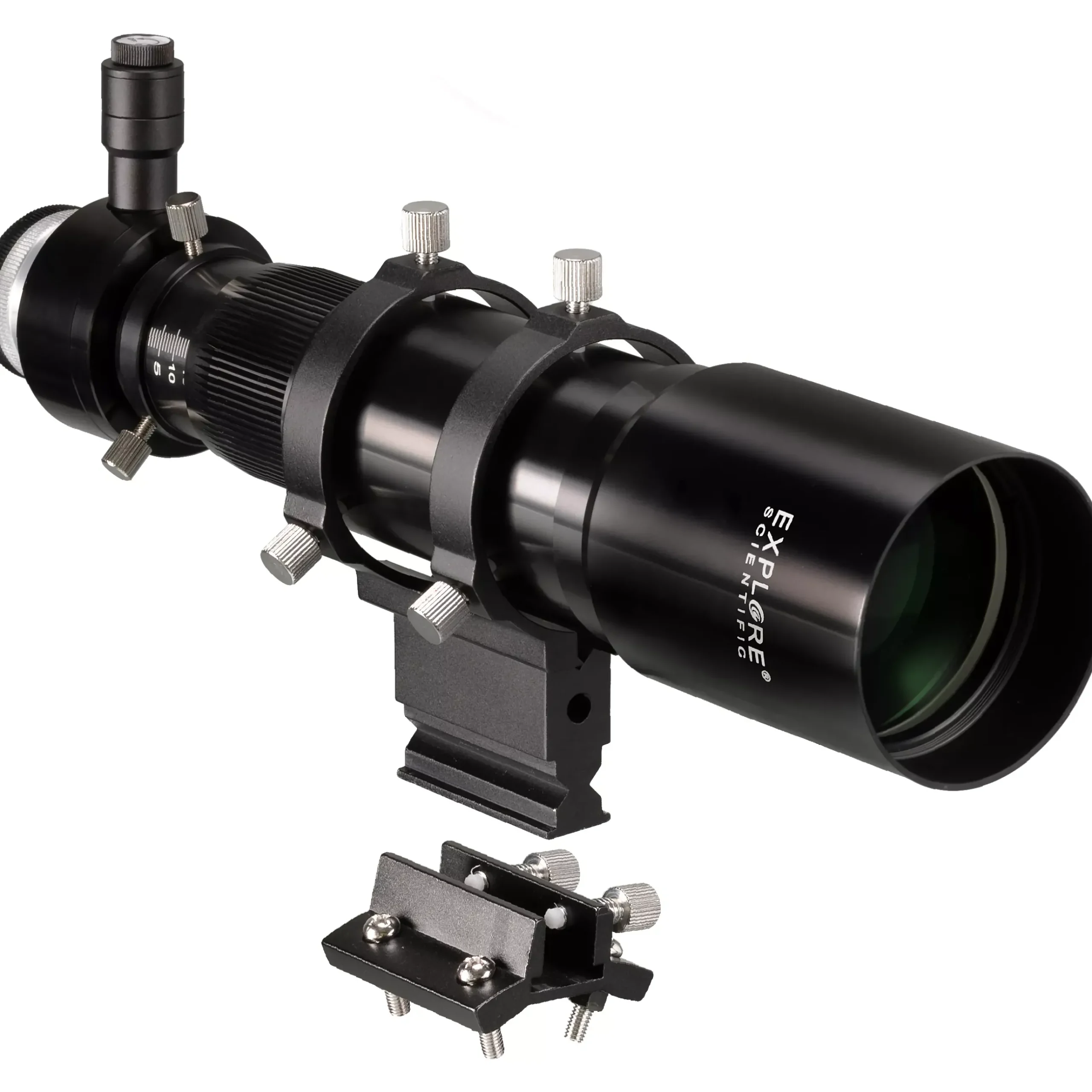 Bresser Sucherfernrohre>EXPLORE SCIENTIFIC 10x60 Sucher- und Leitfernrohr mit Helikalfokussierer, 1,25 Zoll- und T2-Anschluss