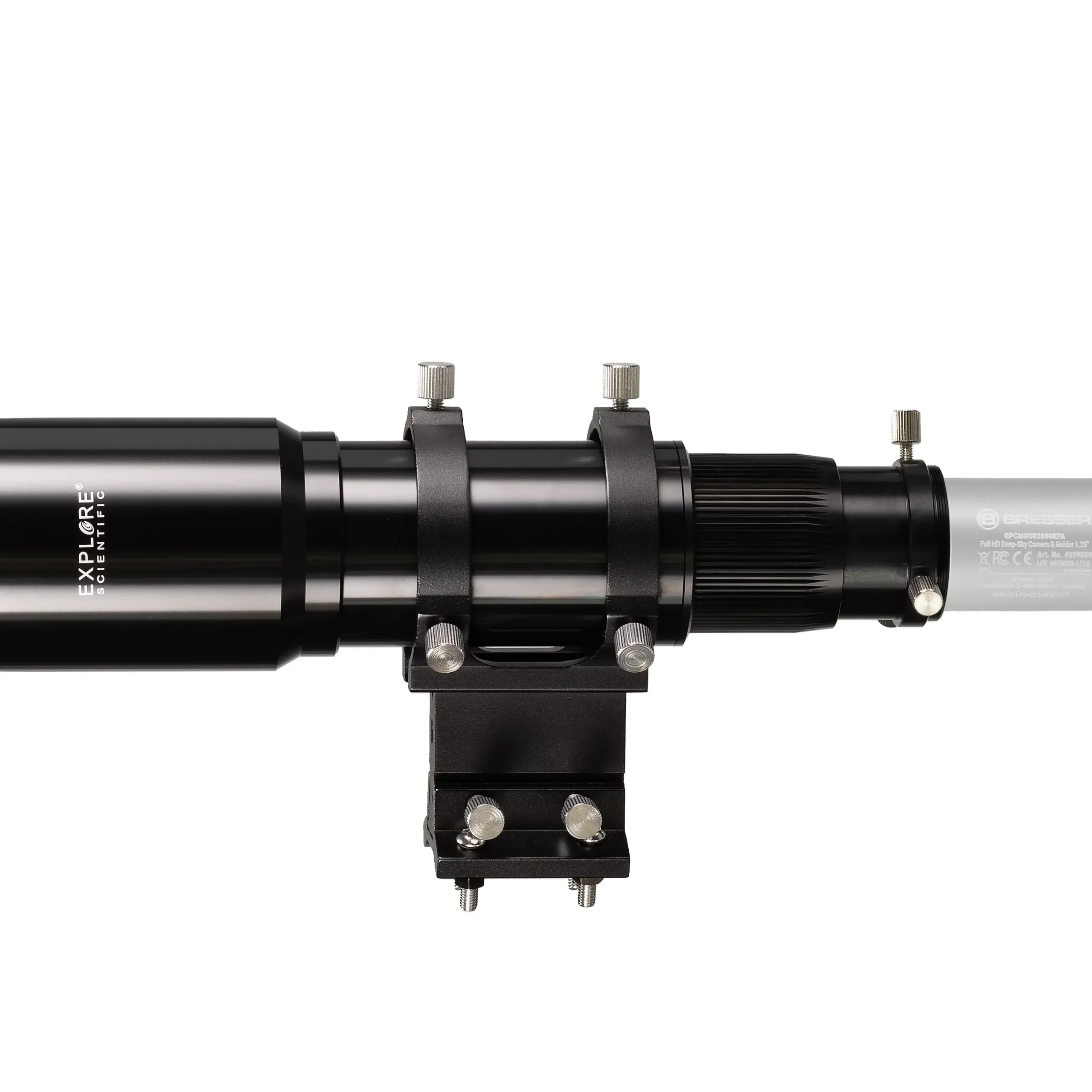 Bresser Sucherfernrohre>EXPLORE SCIENTIFIC 10x60 Sucher- und Leitfernrohr mit Helikalfokussierer, 1,25 Zoll- und T2-Anschluss