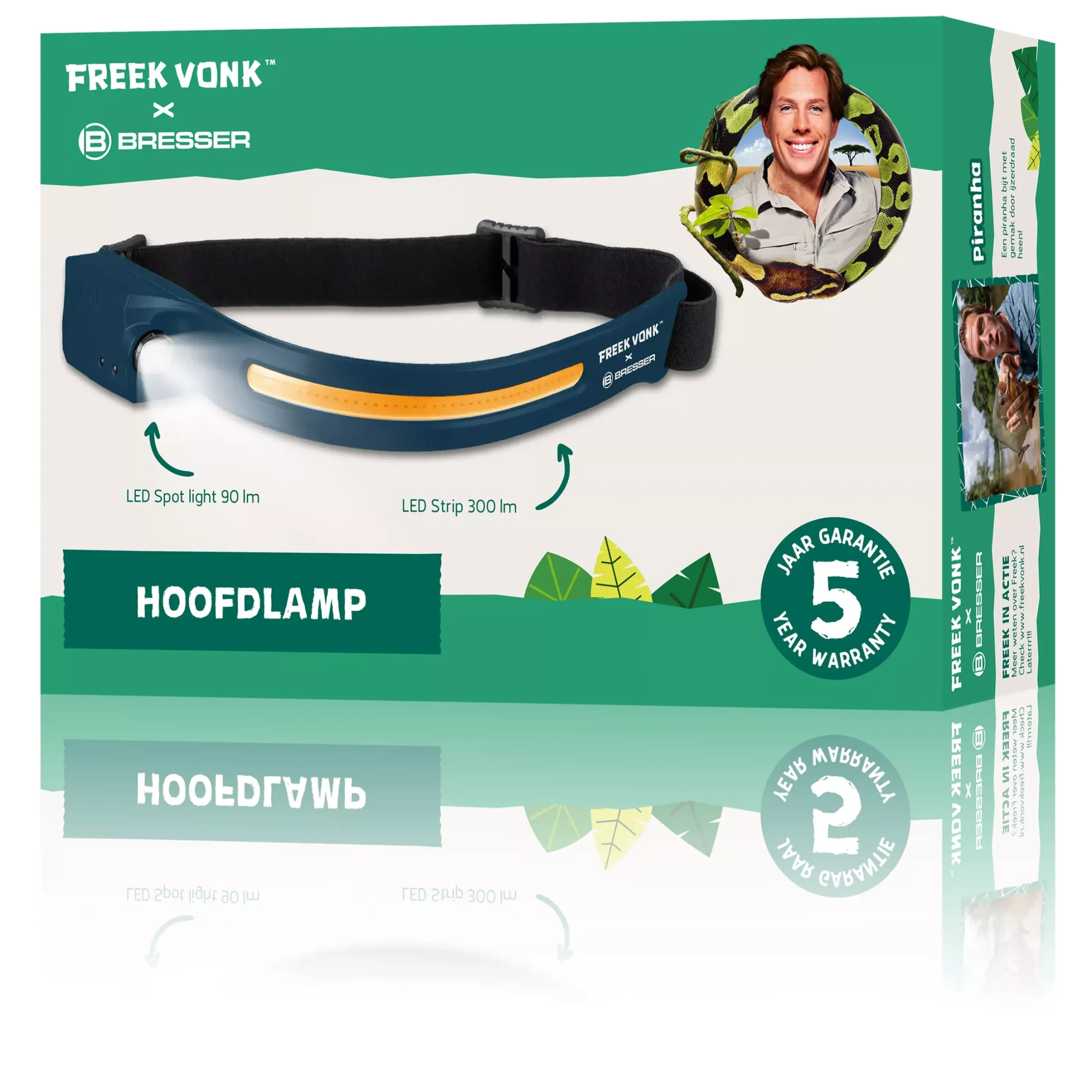 Bresser Freek Vonk>FREEK VONK x Stirnlampe mit LED-Streifen
