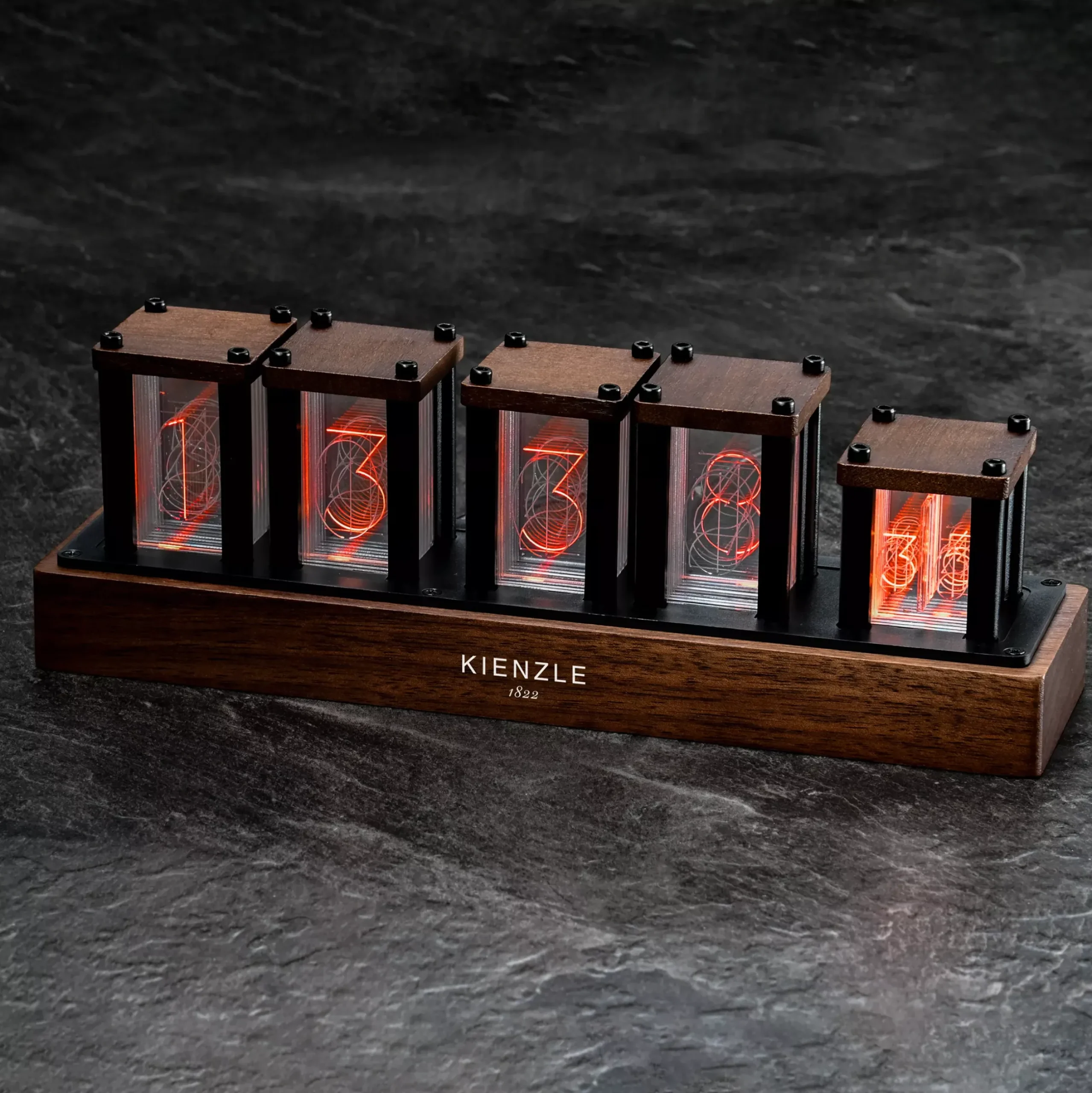 Bresser Tischuhren>KIENZLE LED-Nixie-Uhr