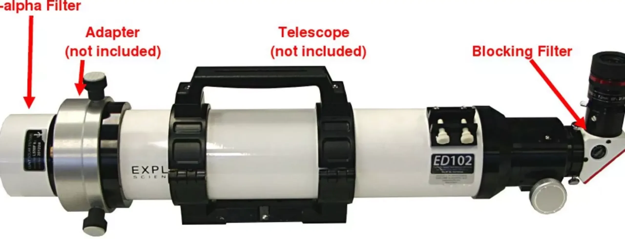 Bresser H-Alpha-Filter>LUNT LS50FHa/B600d2 H-Alpha Sonnenfilter