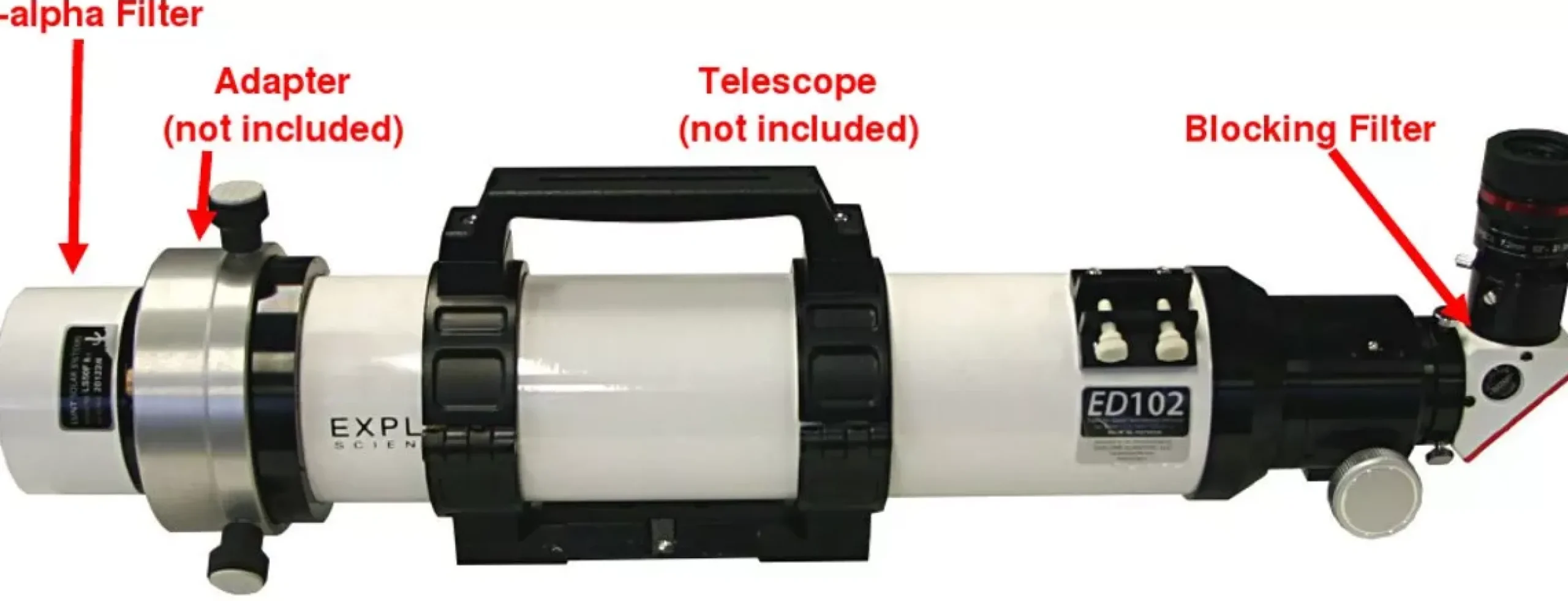 Bresser H-Alpha-Filter>LUNT LS100FHa/B1800d1 H-Alpha Sonnenfilter