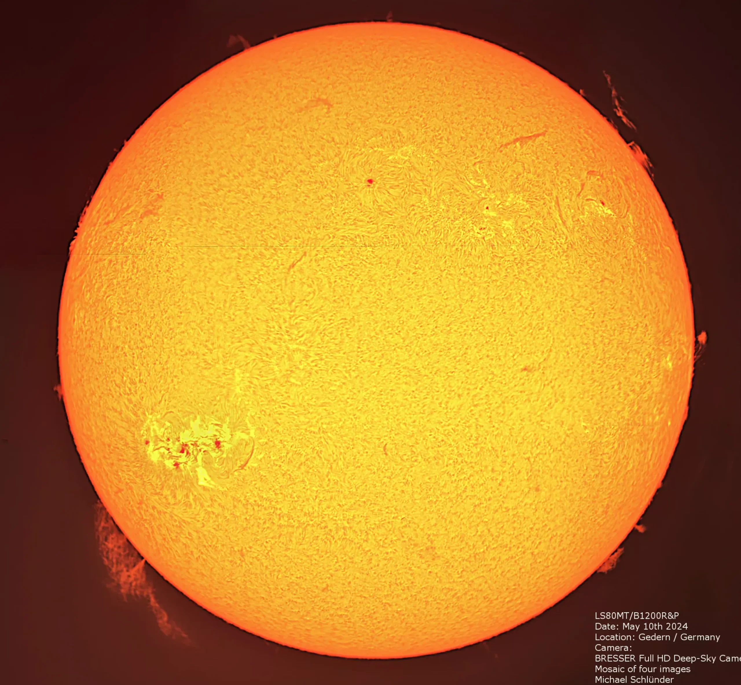 Bresser H-Alpha-Teleskope|Teleskope Für Astrofotografie>LUNT LS80MT/B1200R&P Allround APO Teleskop für Sonne + Sternenhimmel