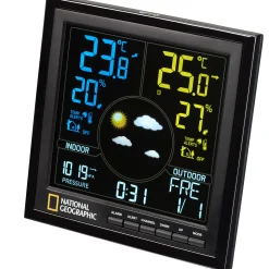 Bresser Wetterstationen Mit Thermo-/Hygro-Außensensor>NATIONAL GEOGRAPHIC VA Farb-Funkwetterstation
