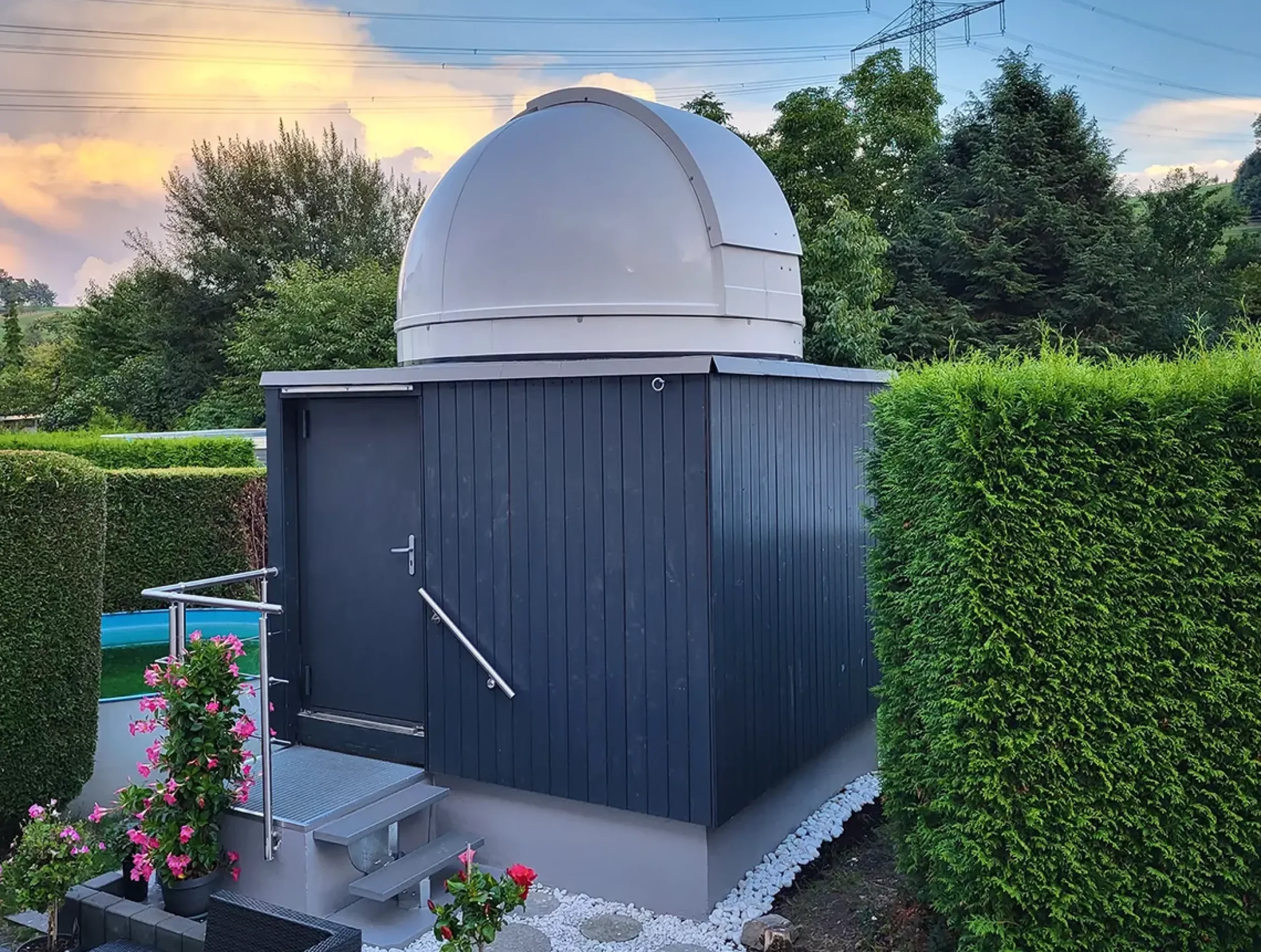 Bresser 2,7-M-Astro-Kuppeln>PULSAR DOMES 2.7m Observatorium GEN II - niedrige Bauform