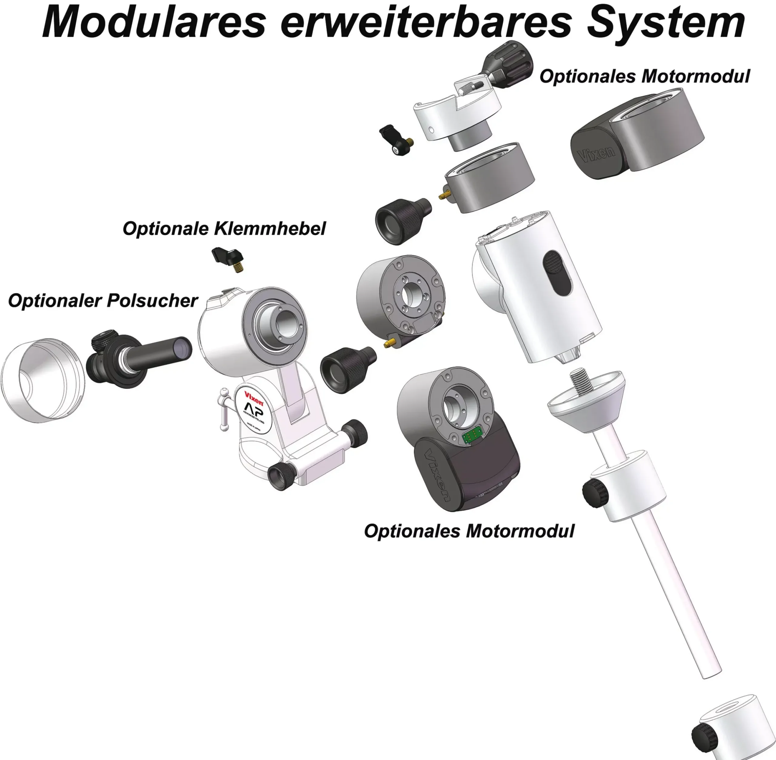 Bresser Montierungen>Vixen AP Montierung mit manueller Feineinstellung