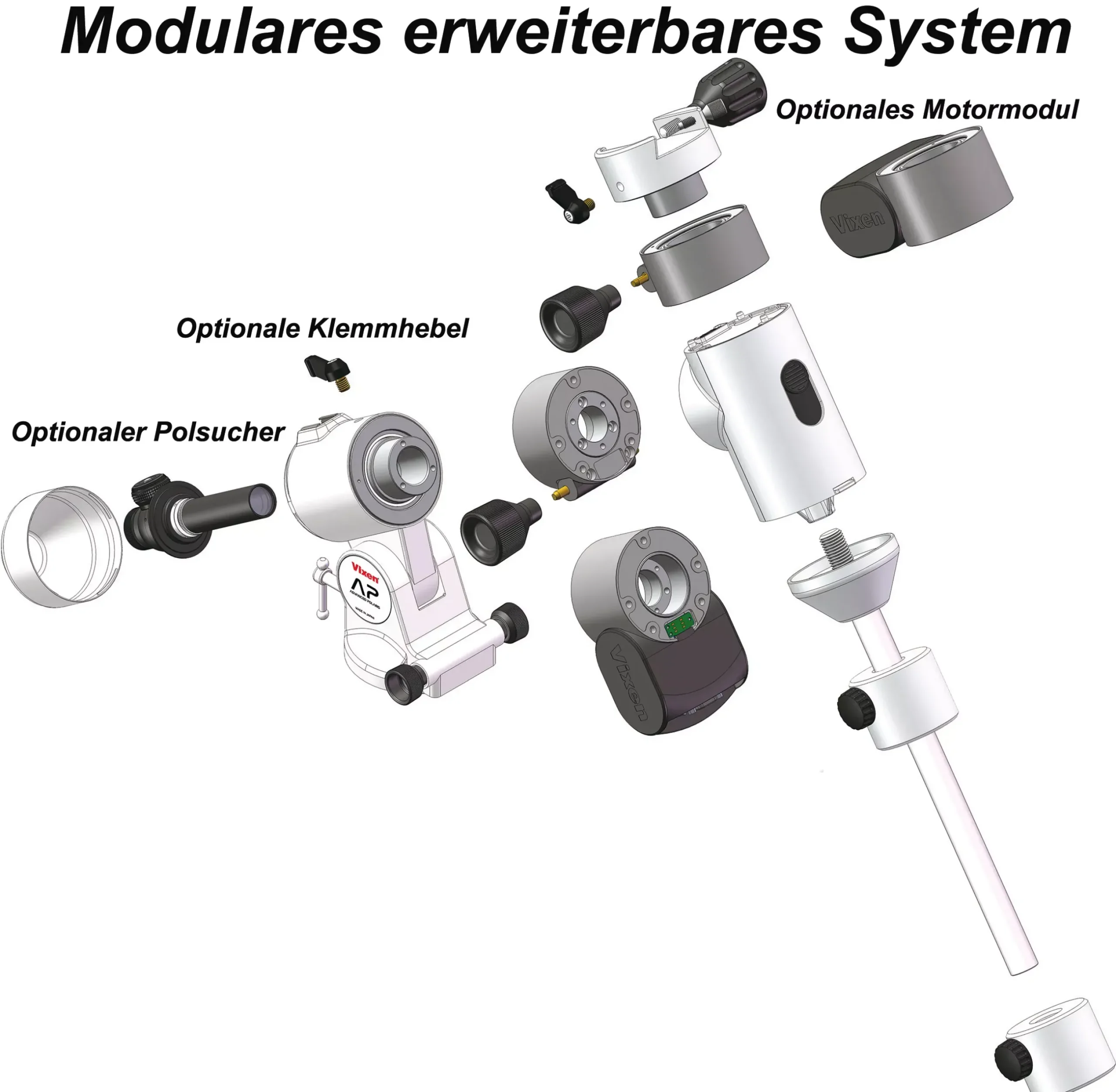 Bresser Montierungen>Vixen AP-SM Montierung mit RA-Motormodul und STAR BOOK ONE Steuerung